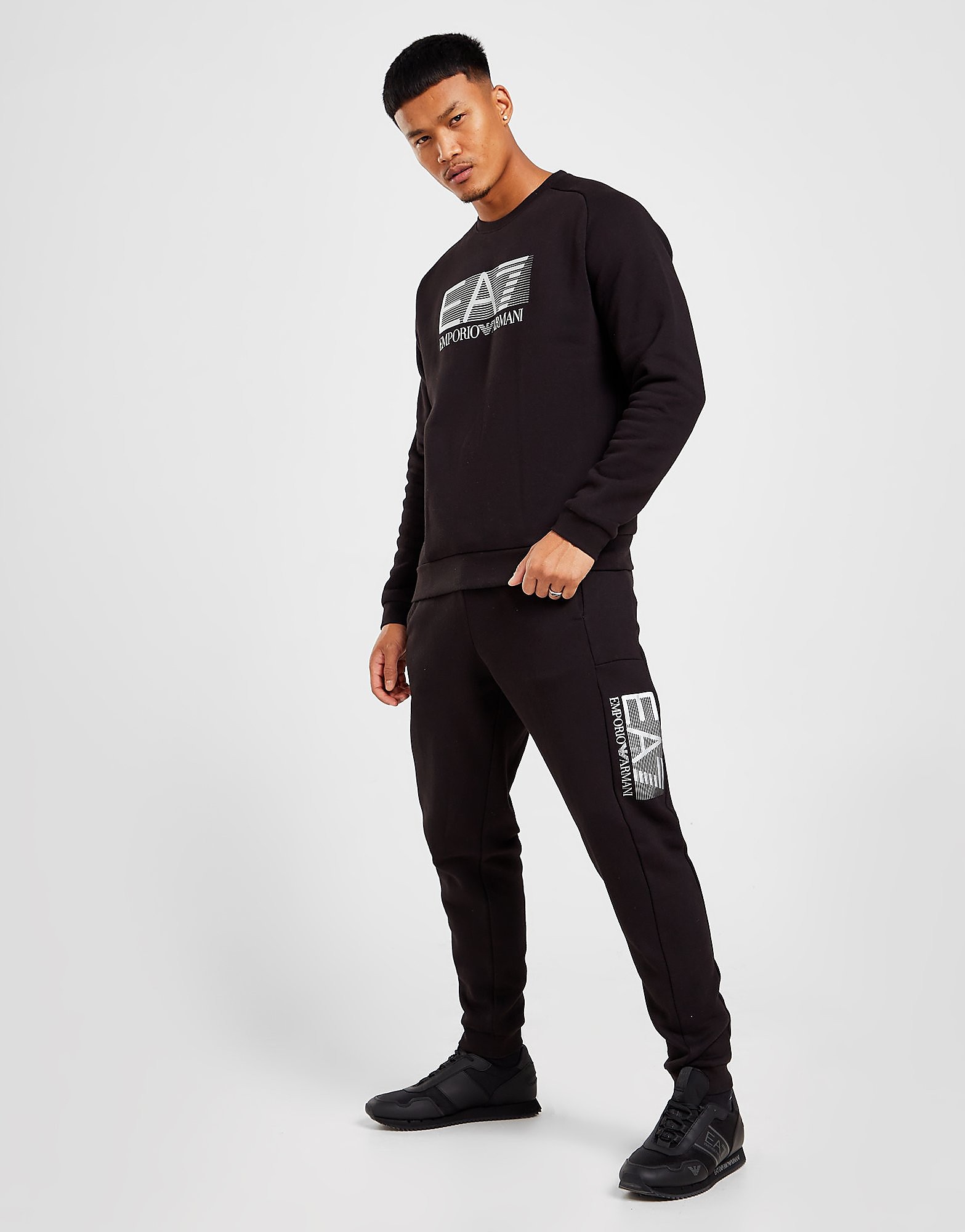 

Emporio Armani EA7 Visibility Tracksuit - Black/Silver - Mens, Black/Silver