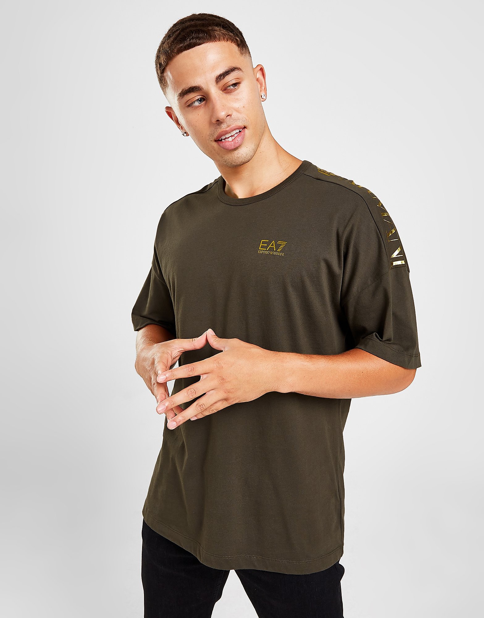 

Emporio Armani EA7 Extend Logo T-Shirt - Green - Mens, Green