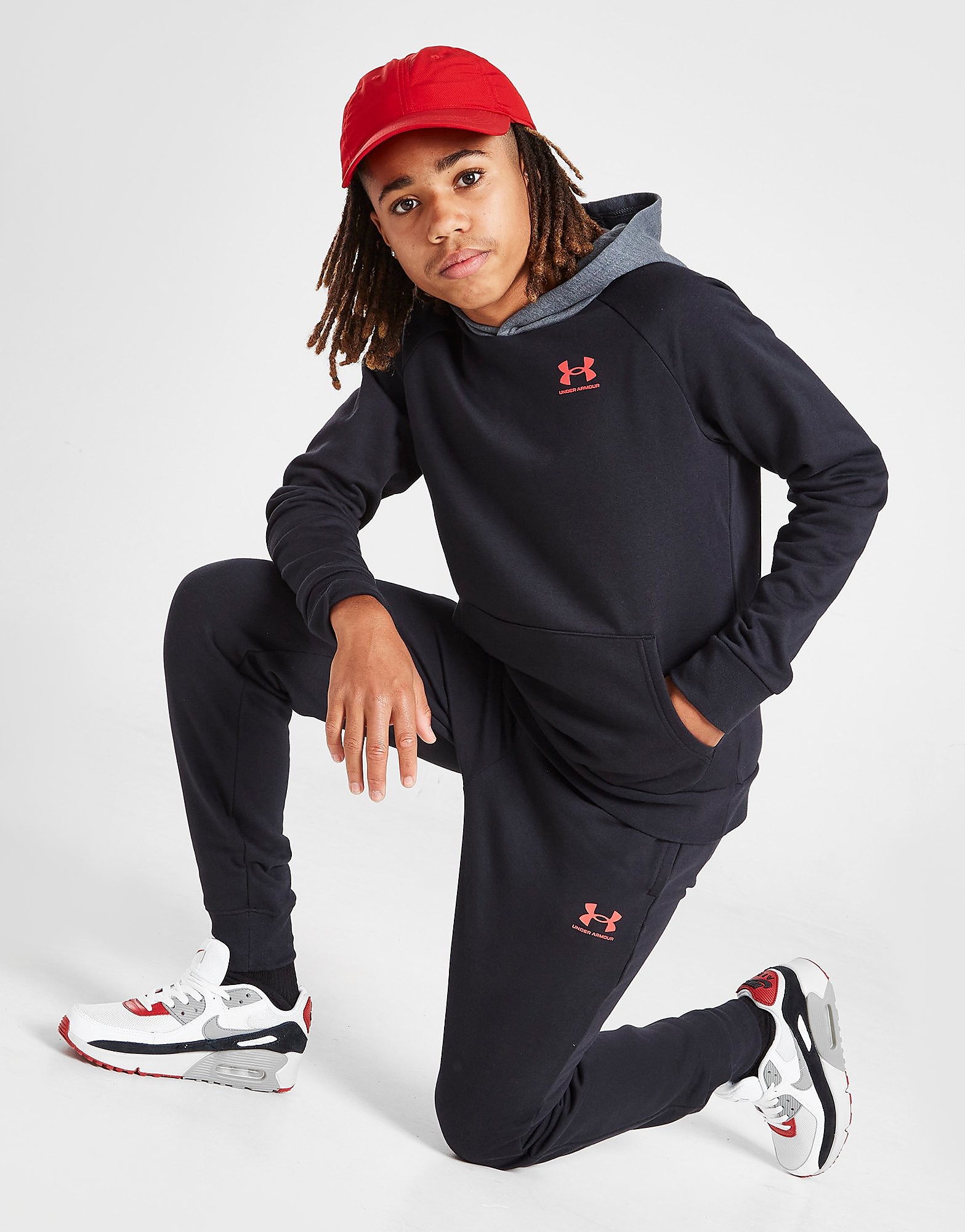 

Under Armour Rival Contrast Hoodie Tracksuit Junior - Black - Kids, Black