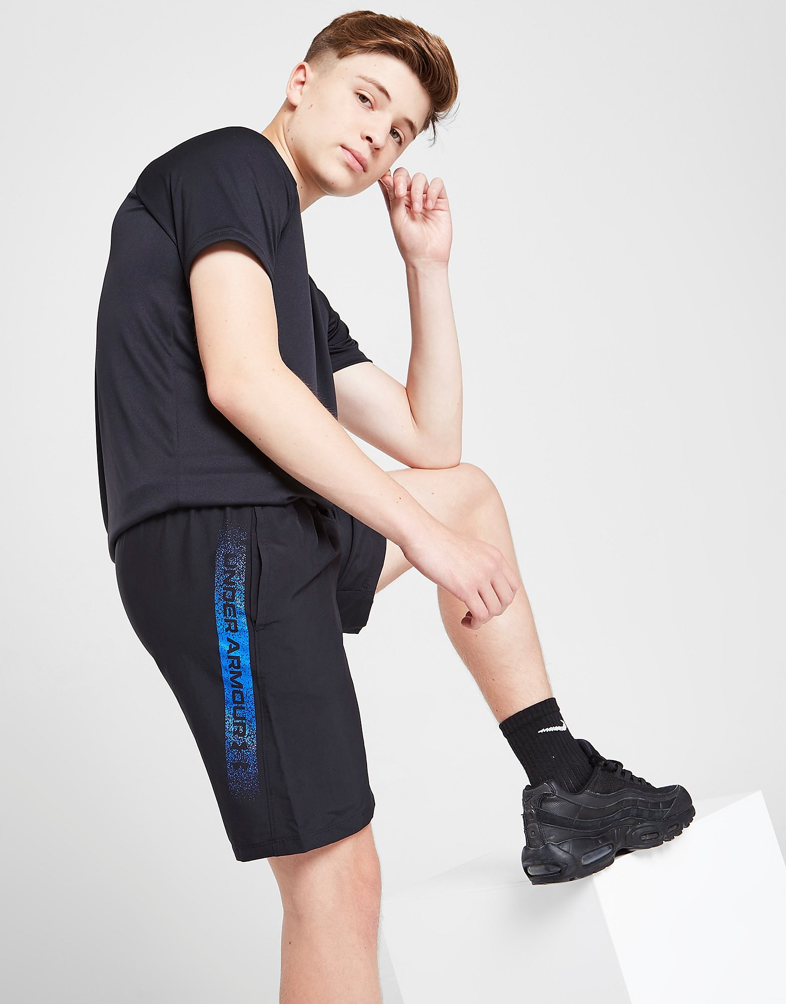 

Under Armour Woven UA Branded Shorts Junior - Black - Kids, Black