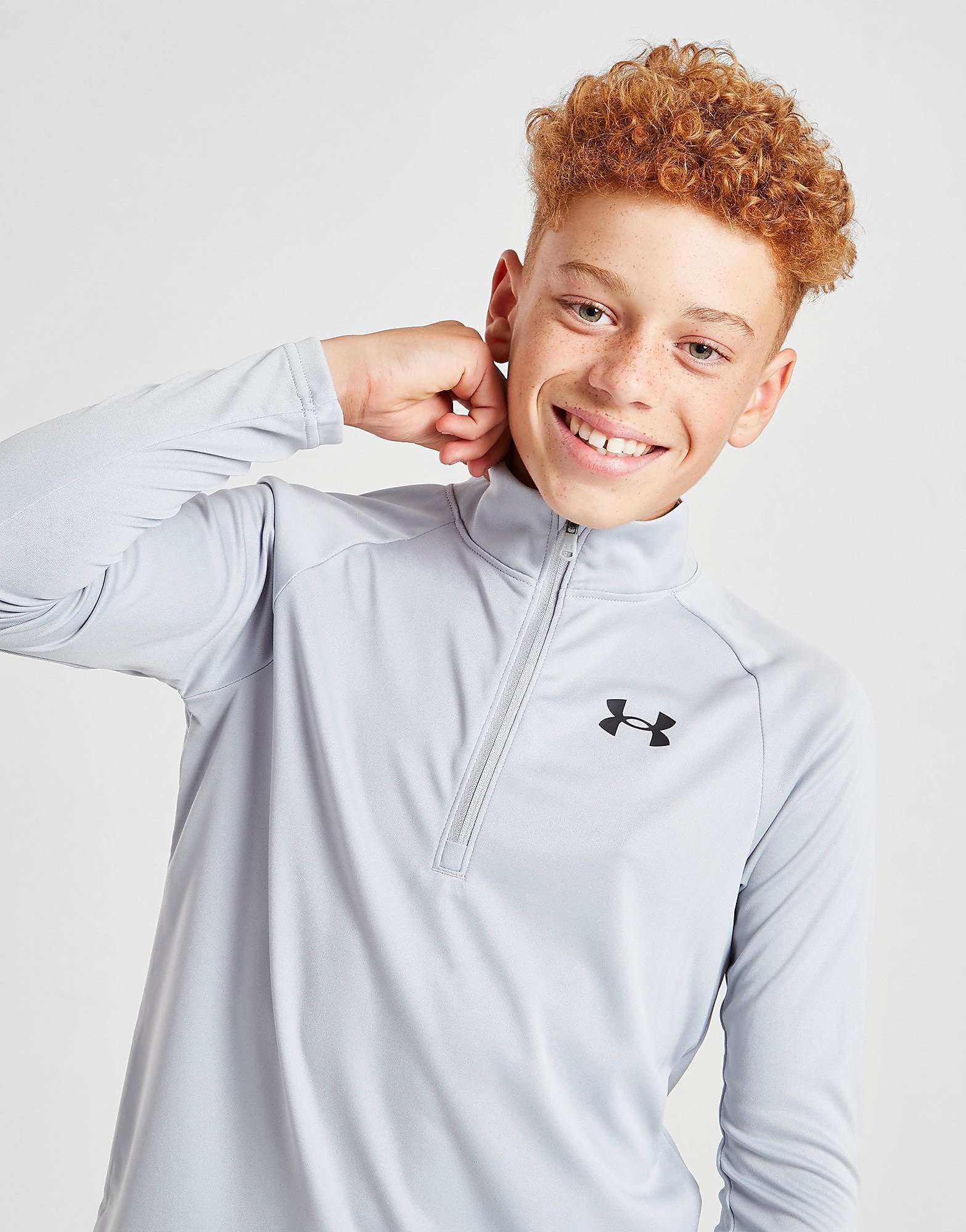 

Under Armour Tech 2.0 1/4 Zip Track Top Junior - Grey - Kids, Grey