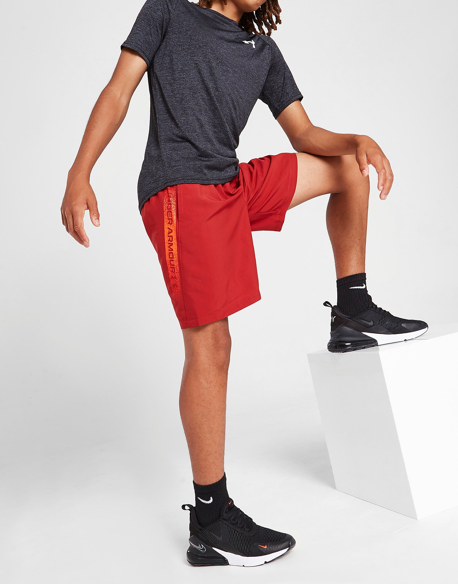

Under Armour Woven UA Branded Shorts Junior - Red - Kids, Red