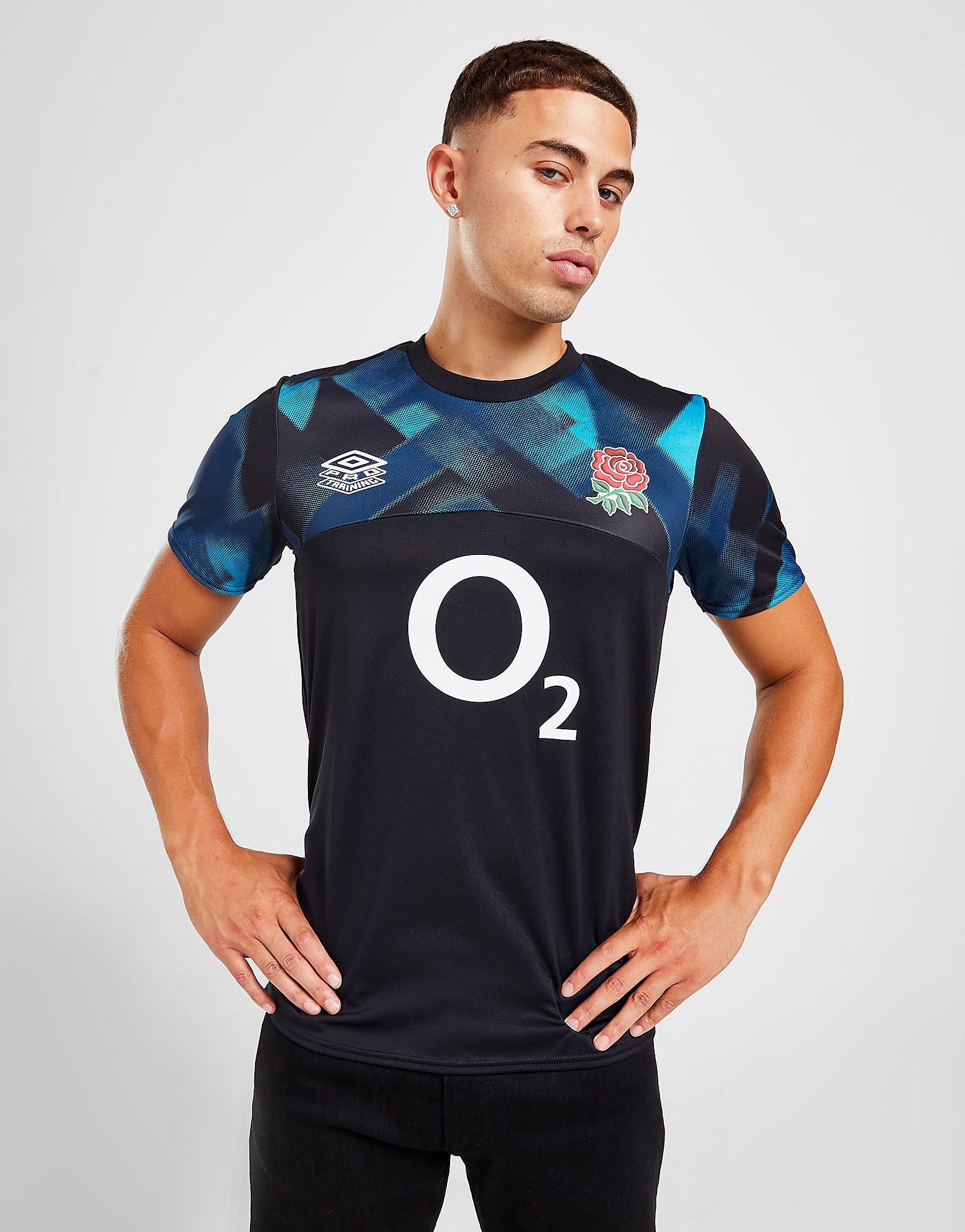 

Umbro England RFU Warm Up Shirt - Black - Mens, Black