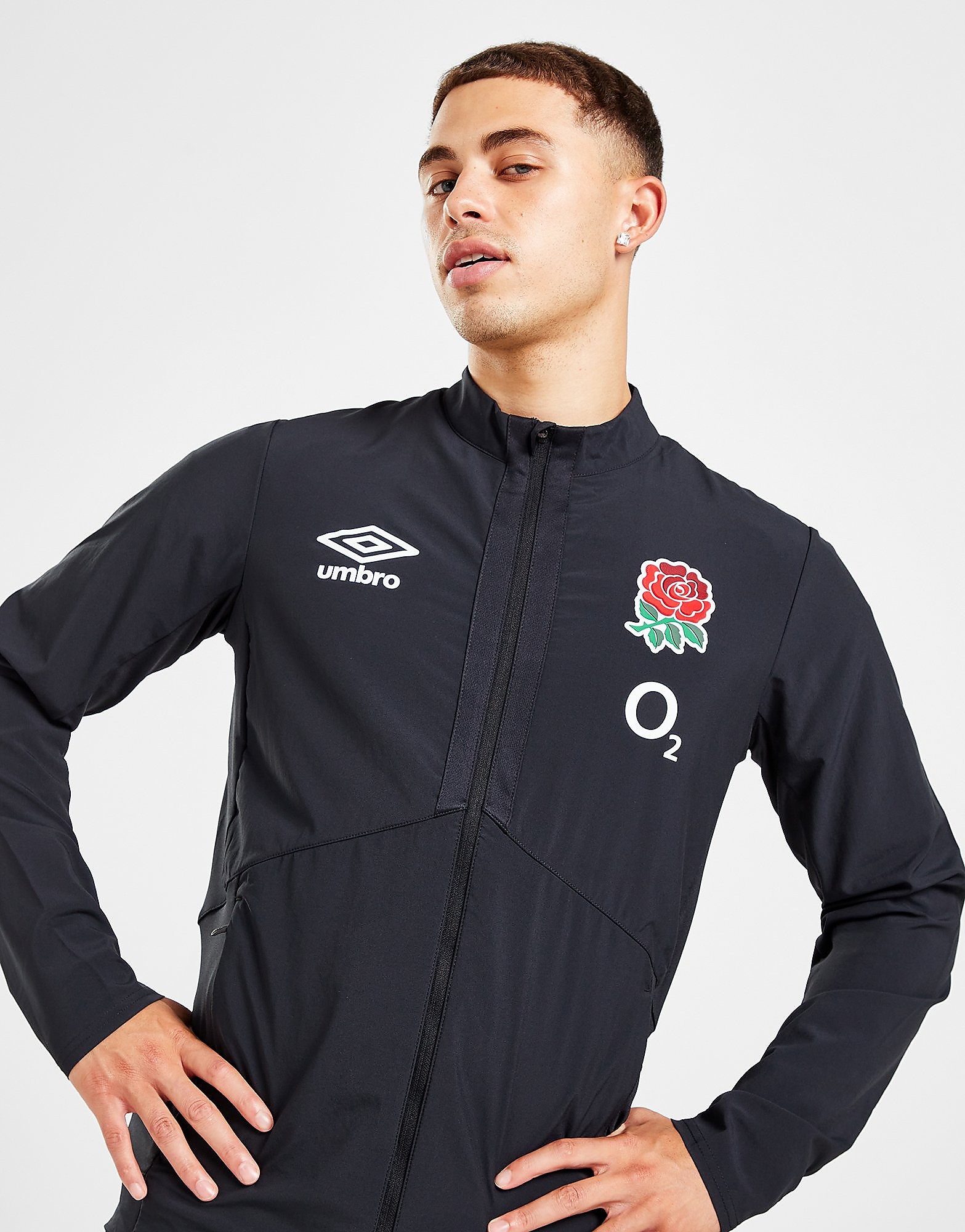 

Umbro England RFU 2022/23 Anthem Jacket - Black - Mens, Black