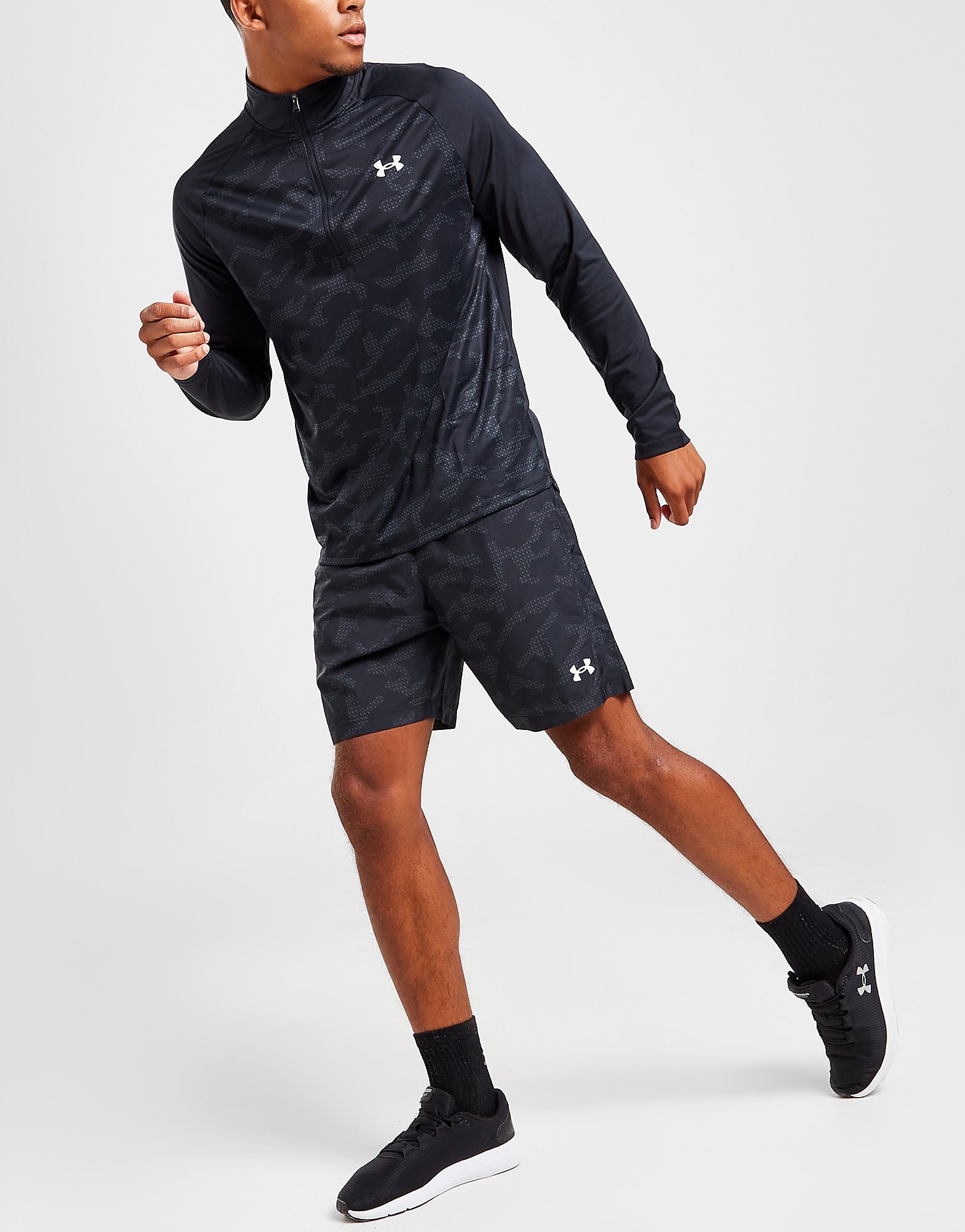 

Under Armour Camo Woven Shorts - Only at JD - Black - Mens, Black