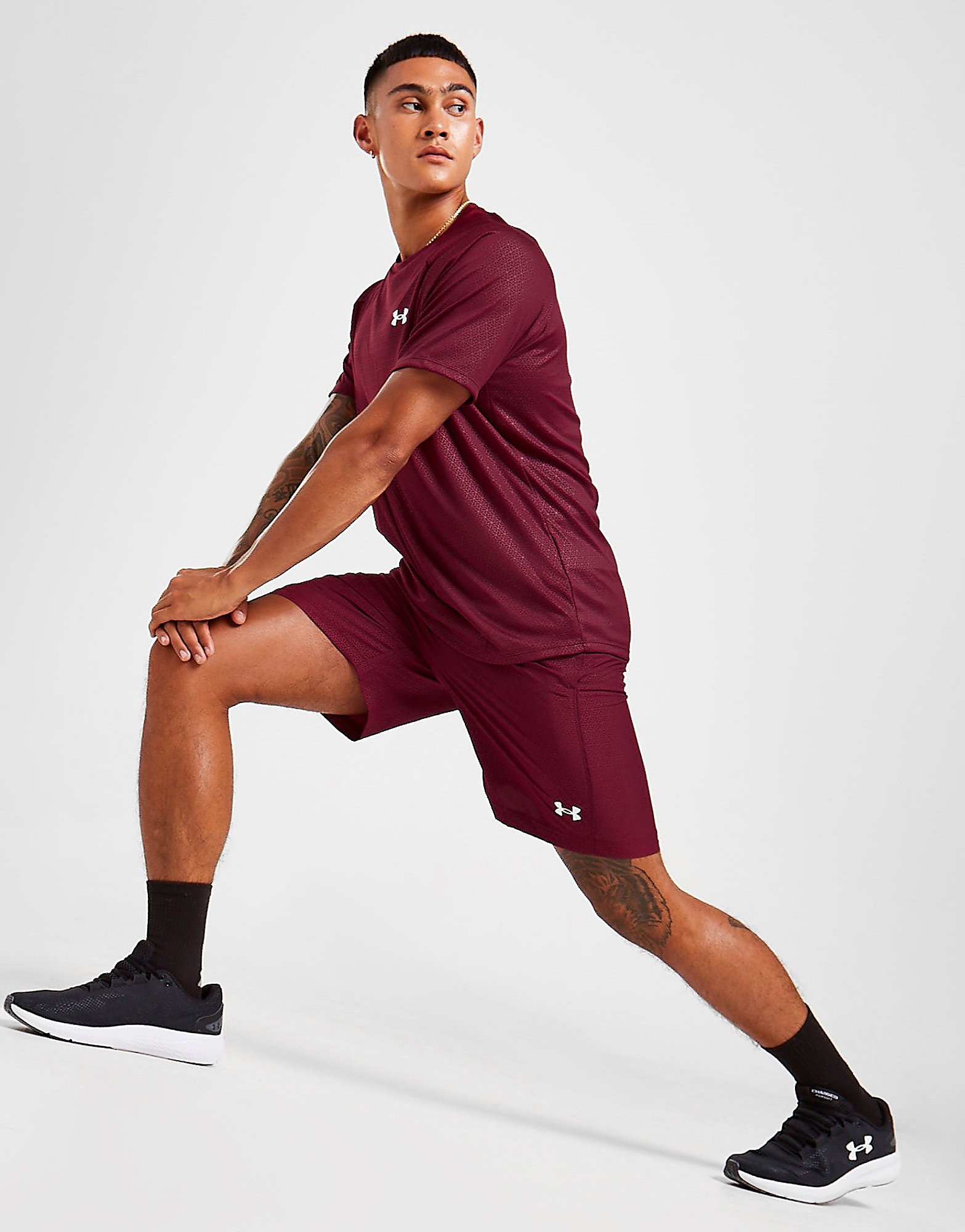 

Under Armour Emboss Woven Shorts - Red - Mens, Red