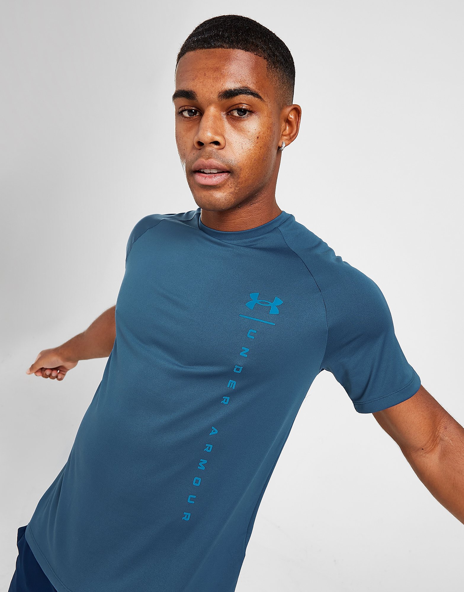 

Under Armour Tech Quad T-Shirt - Only at JD - Blue - Mens, Blue