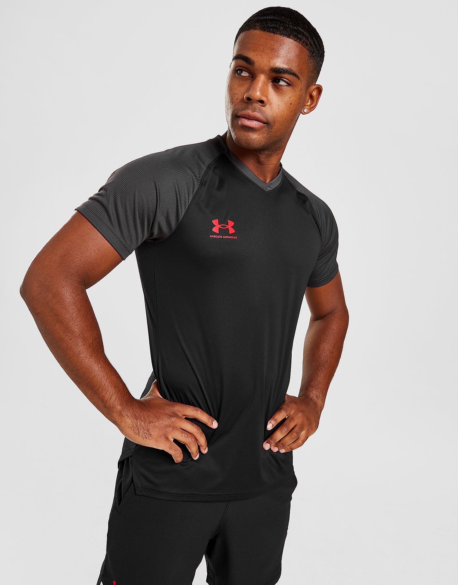 

Under Armour Accelerate T-Shirt - Black - Mens, Black