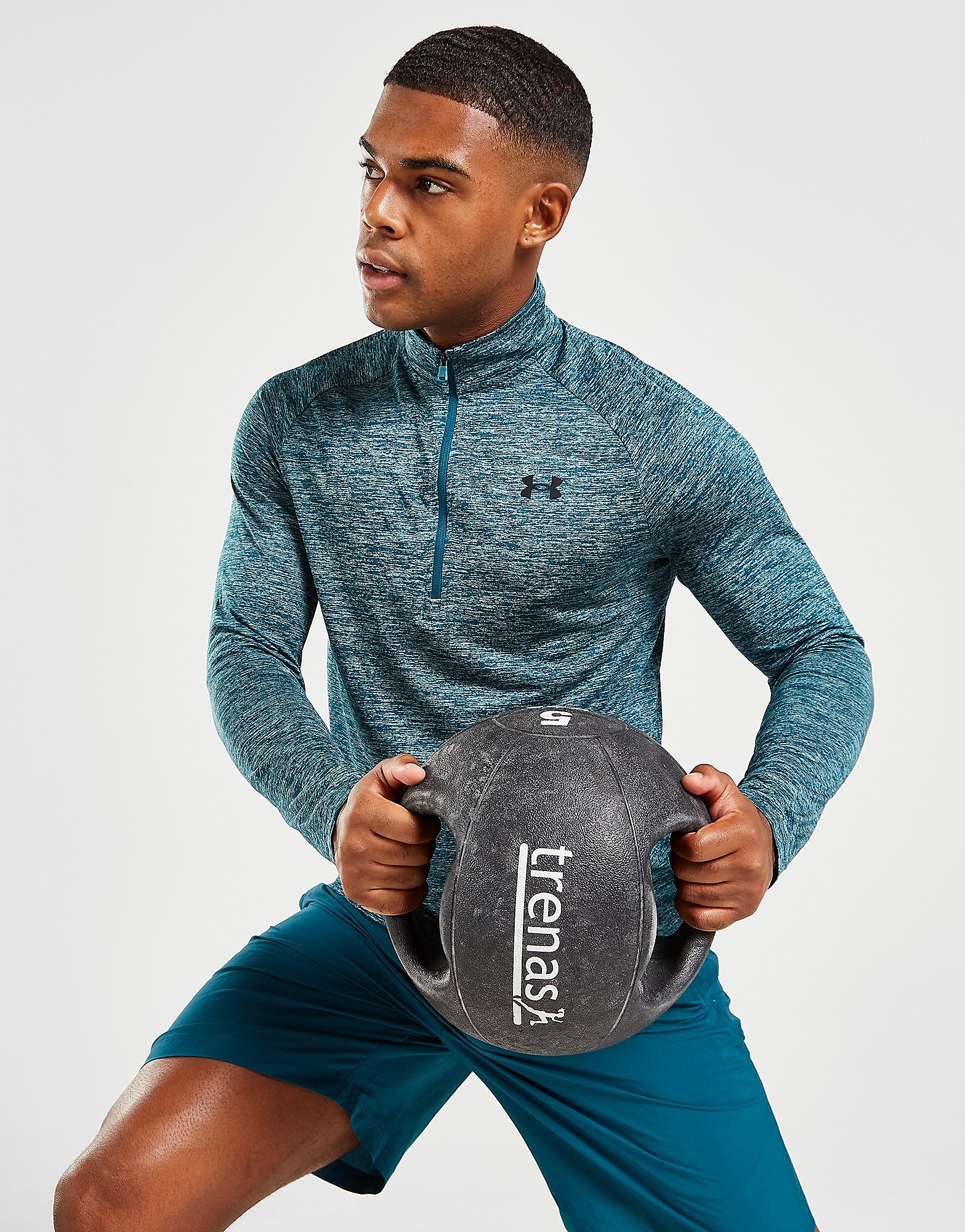 

Under Armour Tech 1/4 Zip Top - Green - Mens, Green