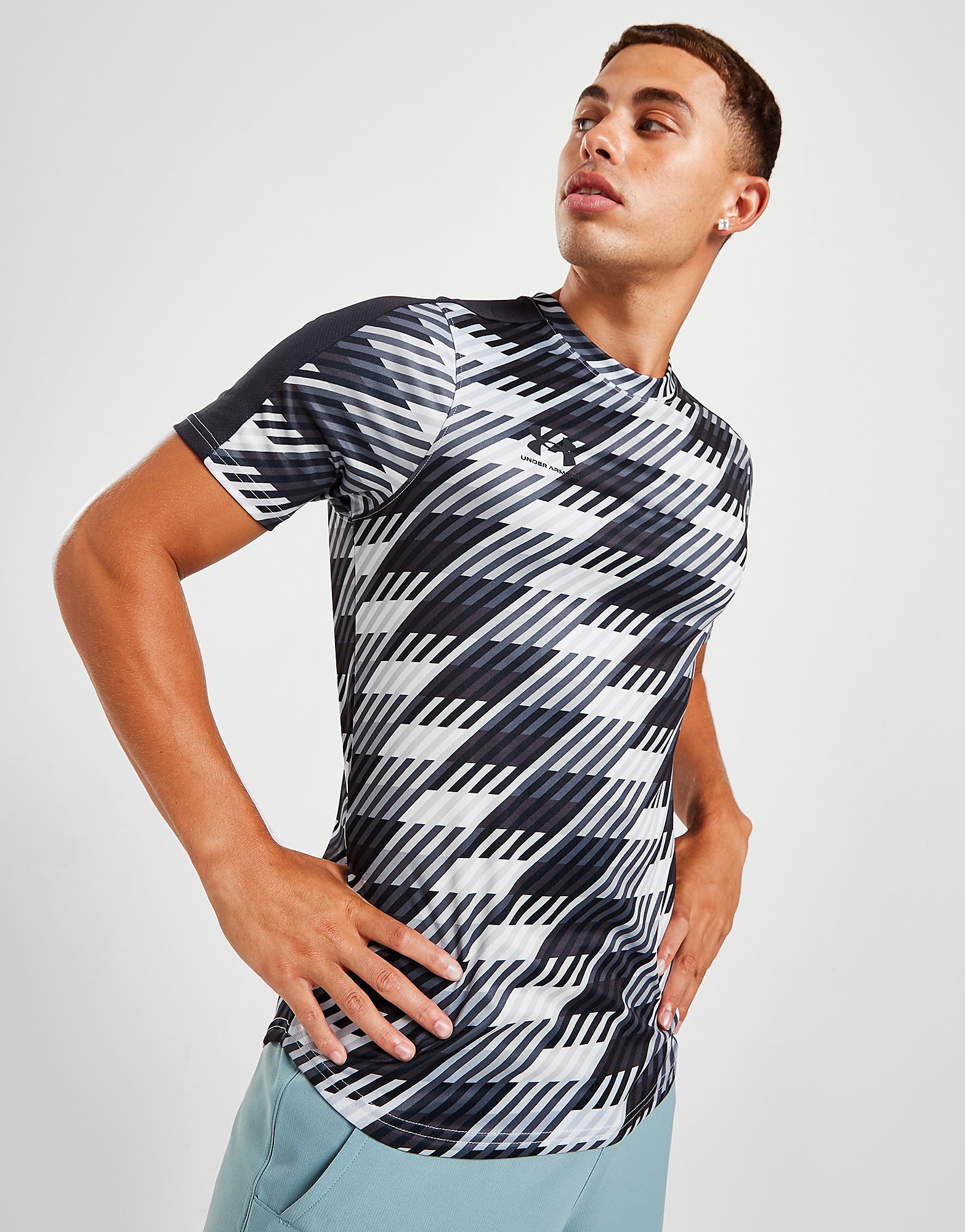 

Under Armour Challenger T-Shirt - Grey - Mens, Grey