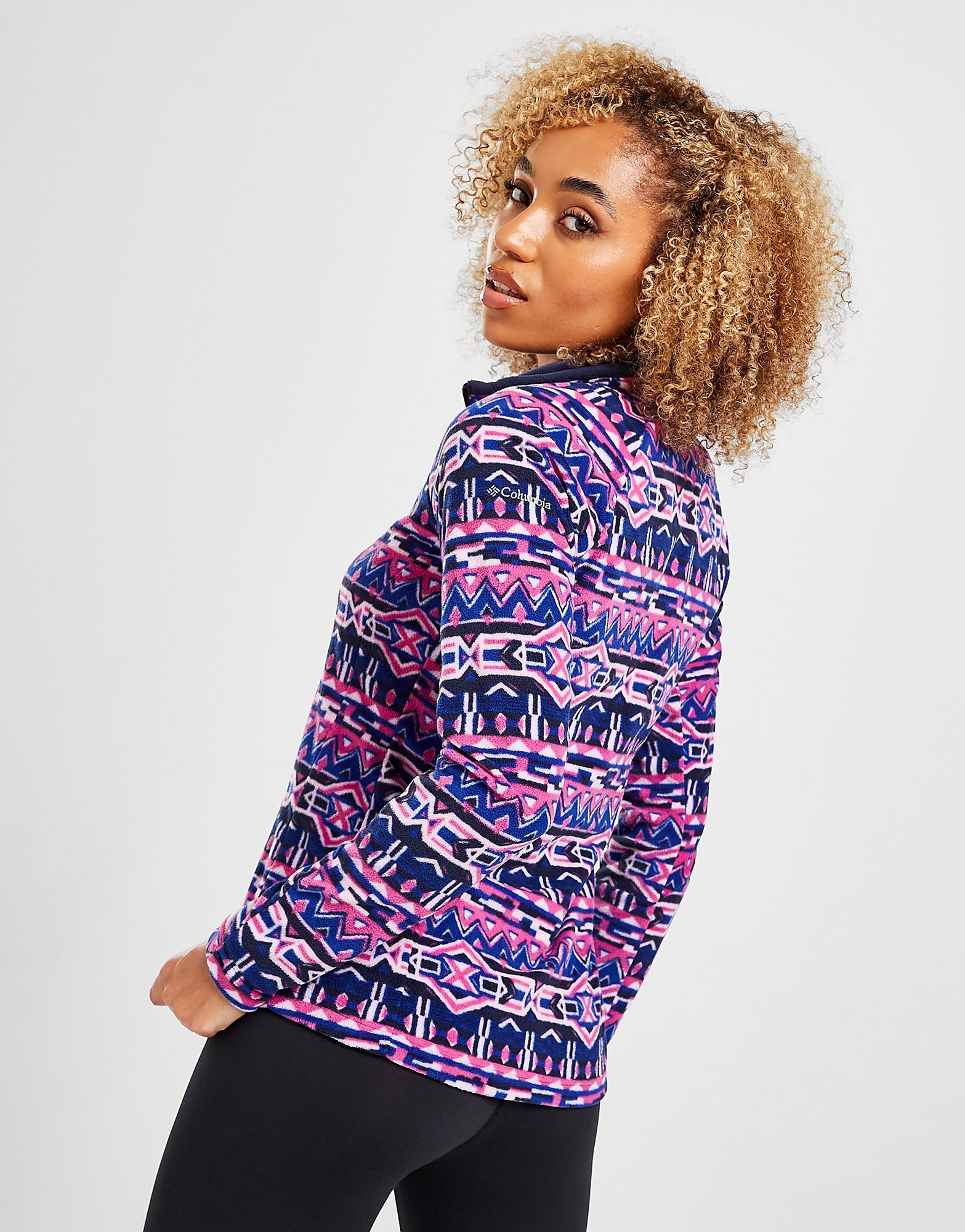 Columbia Glacial 1/2 Zip Aztec Fleece - Purple - Womens, Purple