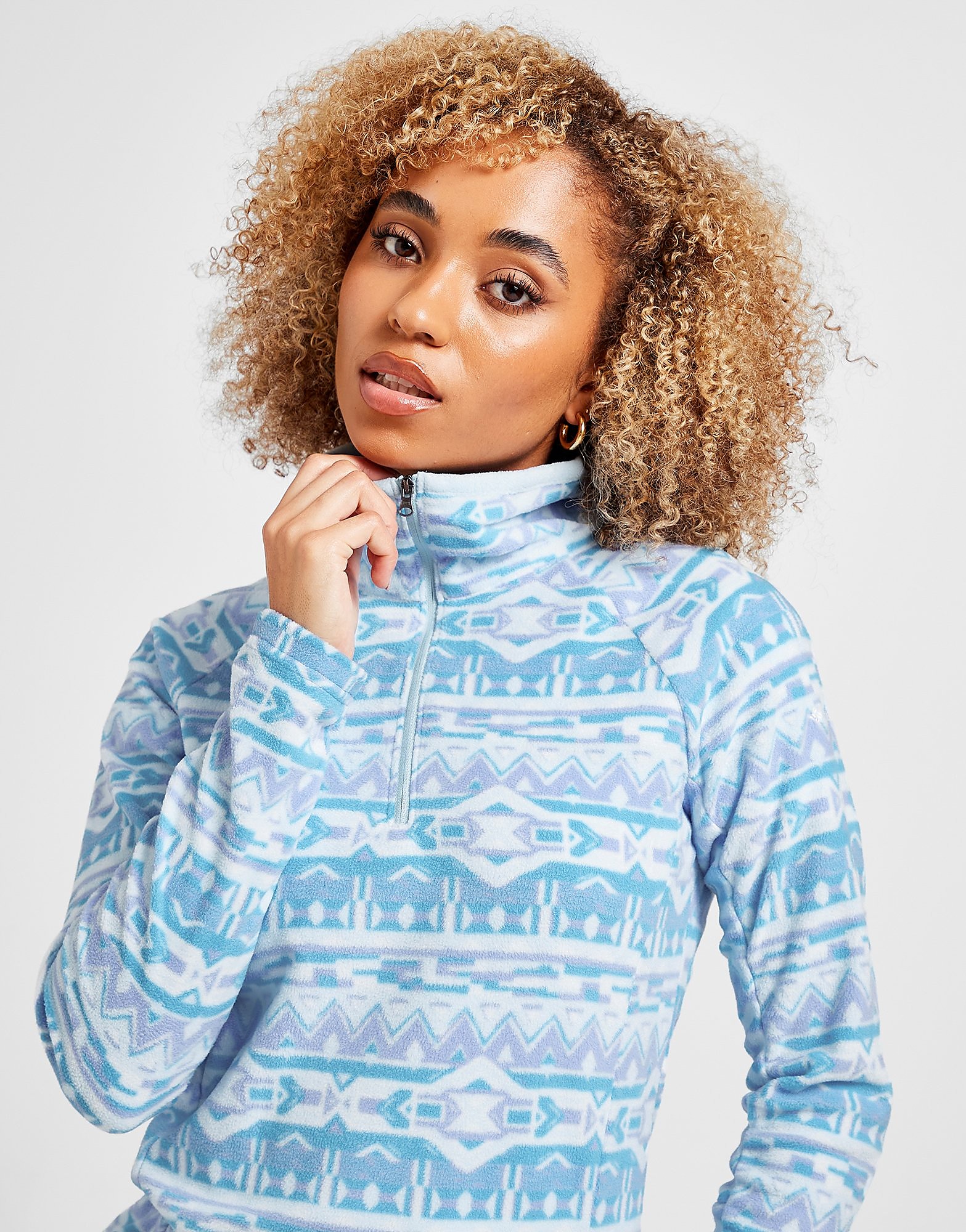 

Columbia Glacial 1/2 Zip Aztec Fleece - Blue - Womens, Blue
