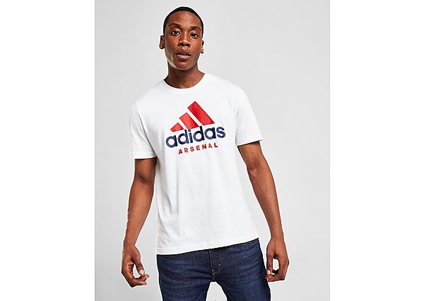 adidas Arsenal FC DNA T-Shirt - White - Mens, White