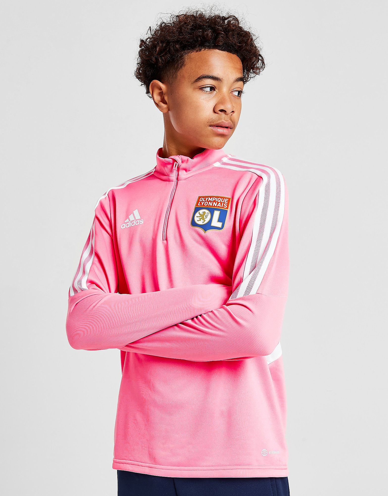 

adidas Olympique Lyonnais Track Top Junior - Pink - Kids, Pink