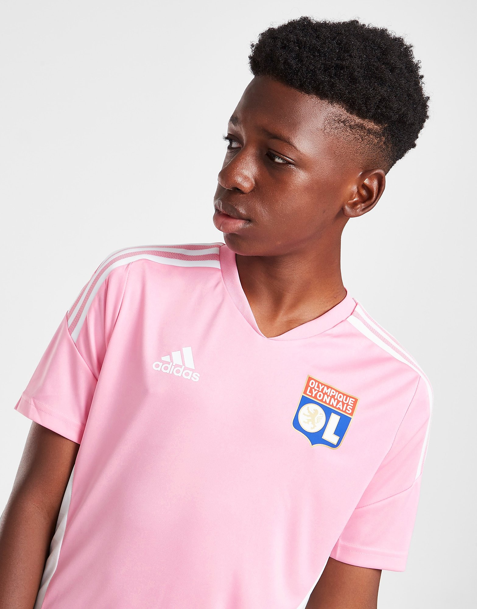 

adidas Olympique Lyon Training Shirt Junior - Pink - Kids, Pink