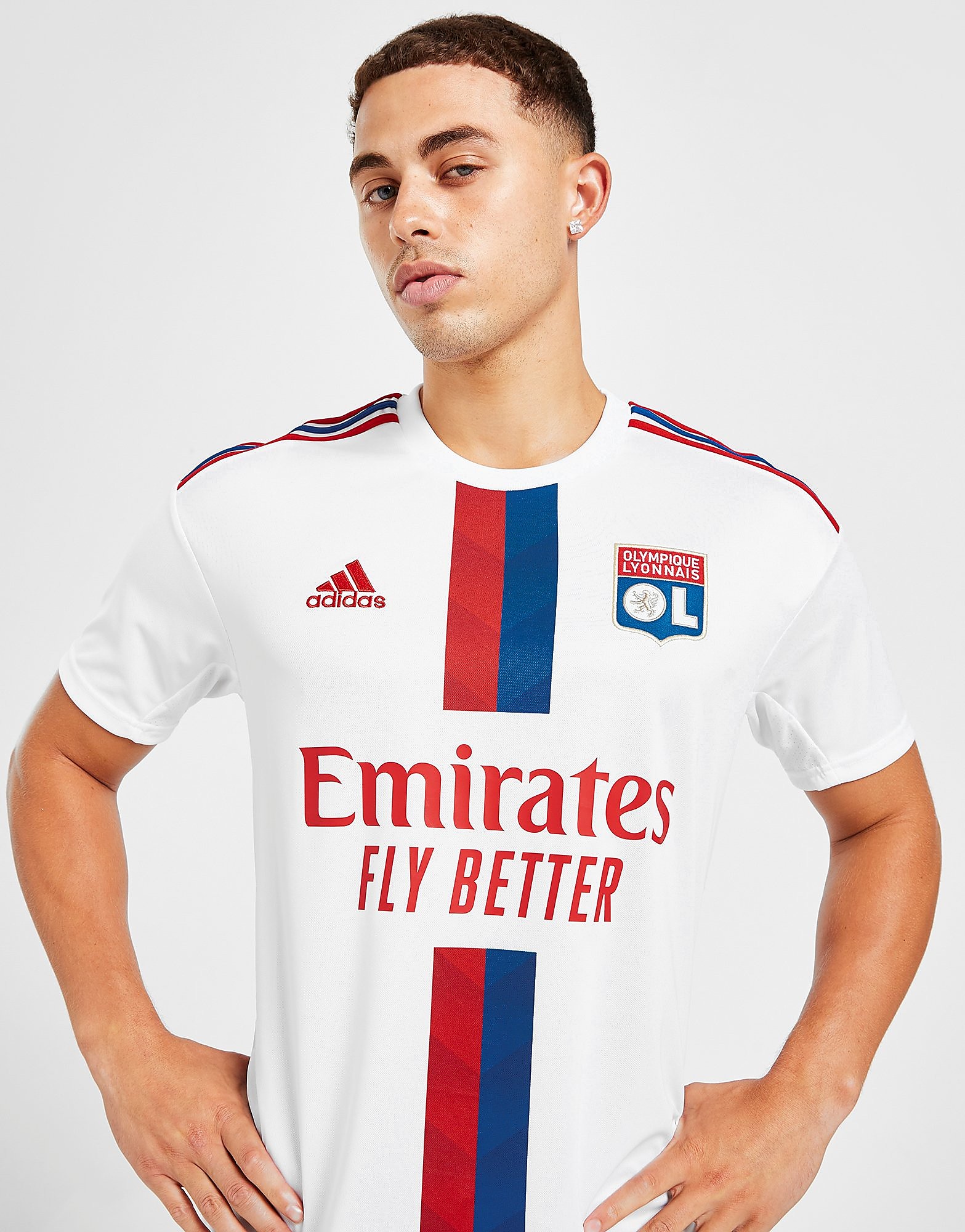 

adidas Olympique Lyon 2022/23 Home Shirt - White - Mens, White