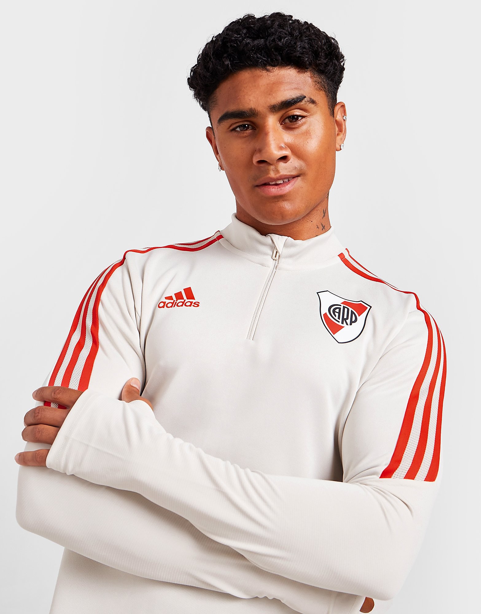 adidas River Plate Training Top - Aluminium - Mens, Aluminium