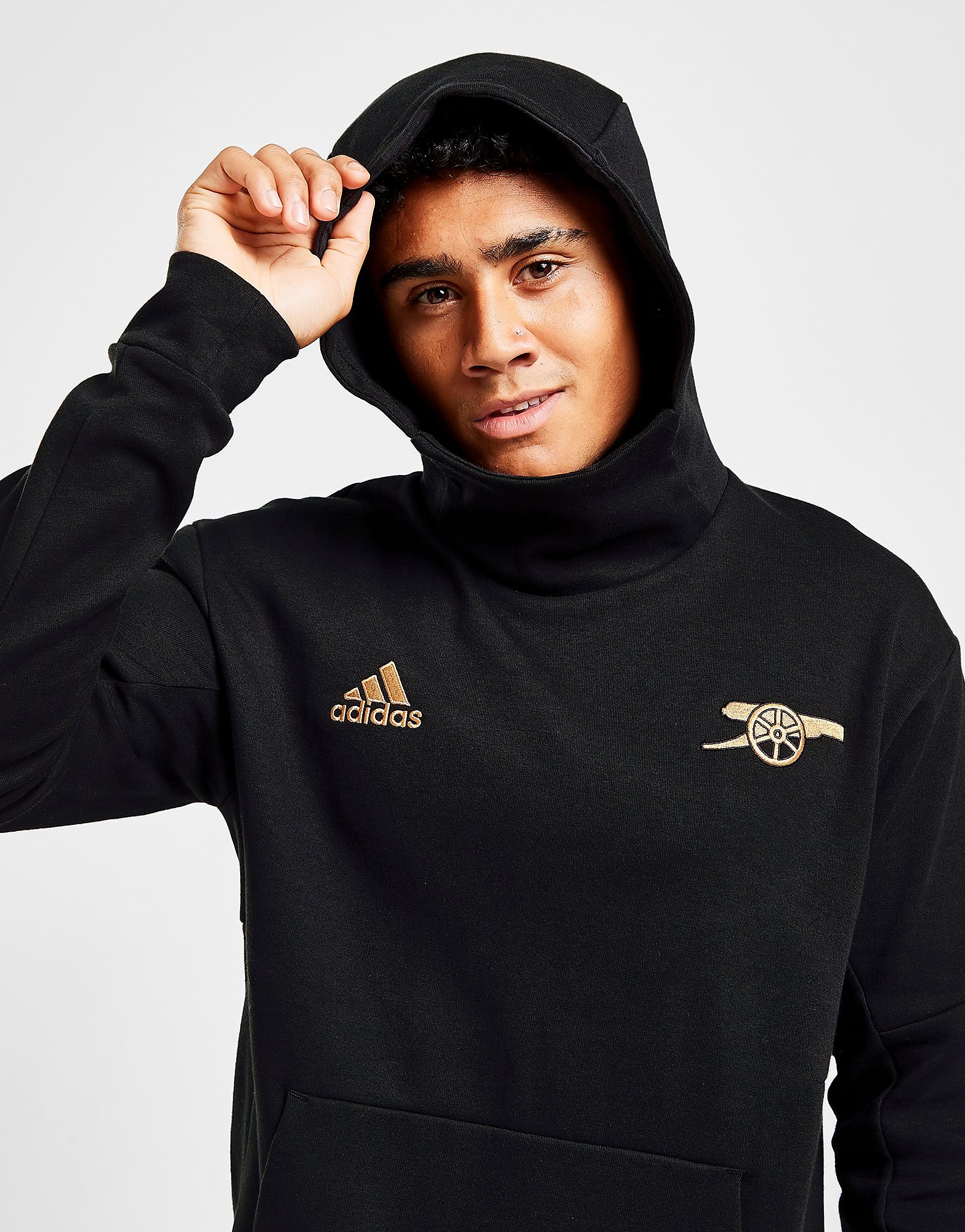 

adidas Arsenal FC Travel Hoodie - Black - Mens, Black