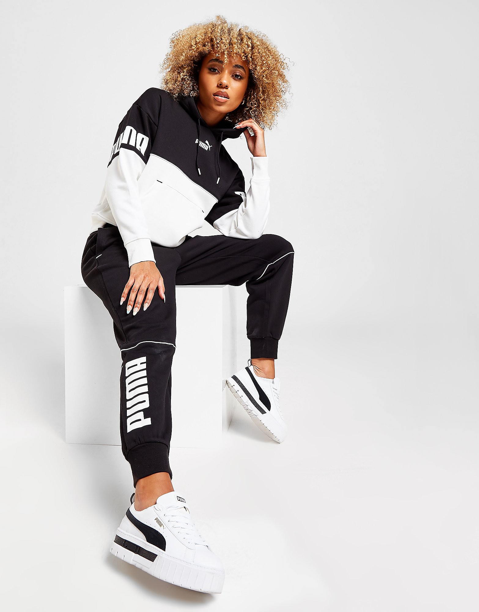 

Puma Power Fleece Joggers - Black - Womens, Black