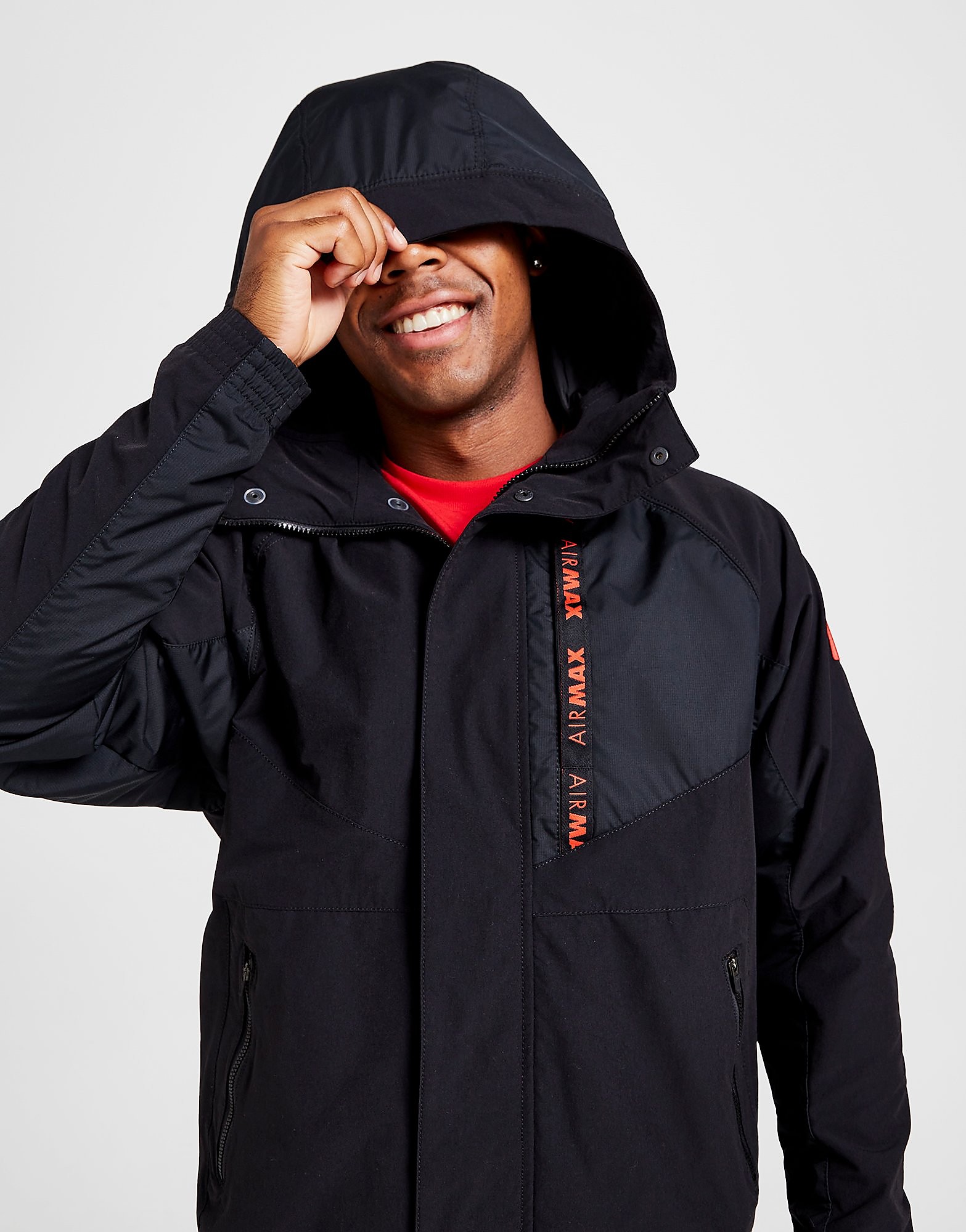 

Nike Air Max Woven Lightweight Jacket - Only at JD - Black - Mens, Black