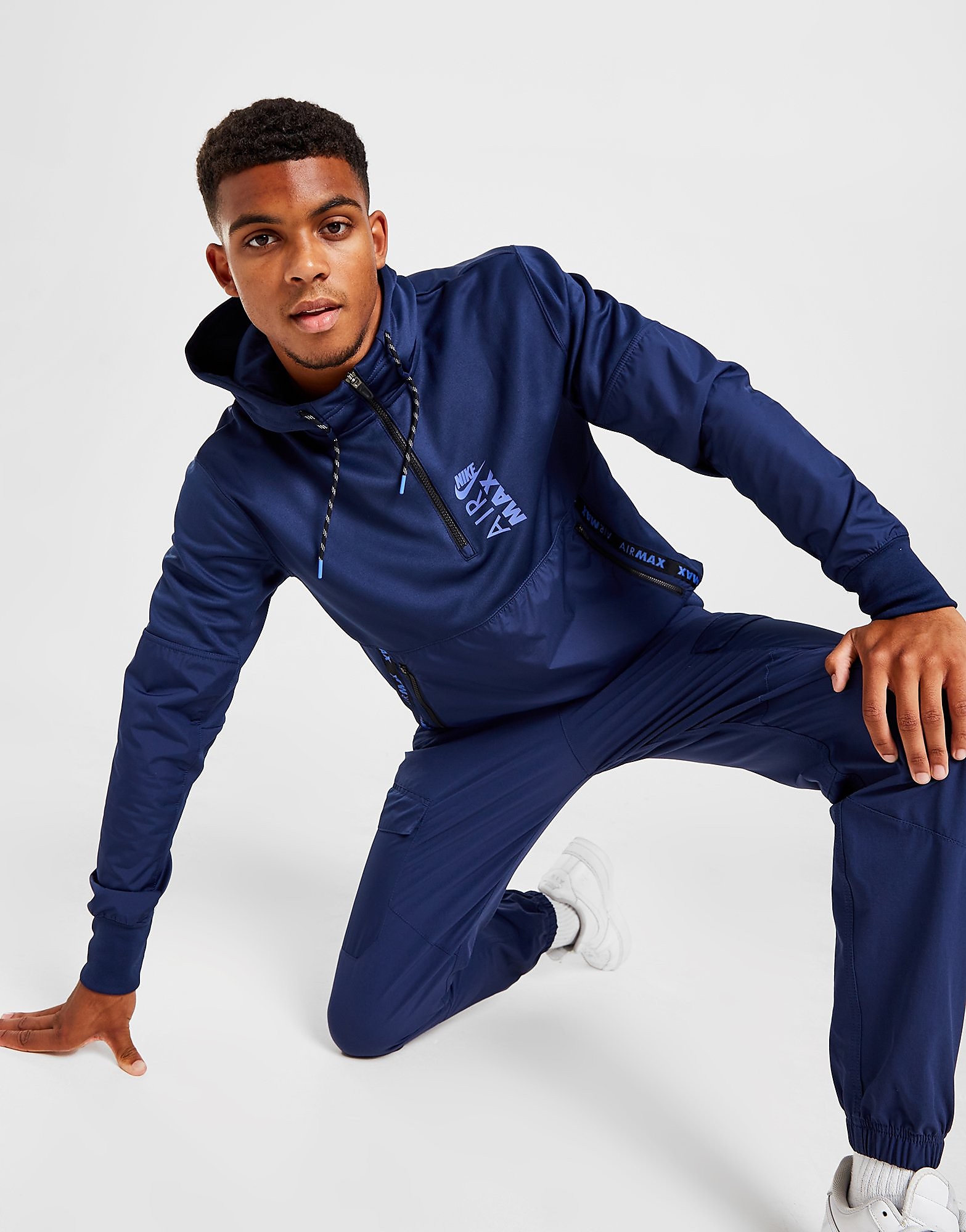 

Nike Air Max 1/2 Zip Hoodie - Only at JD - Navy - Mens, Navy
