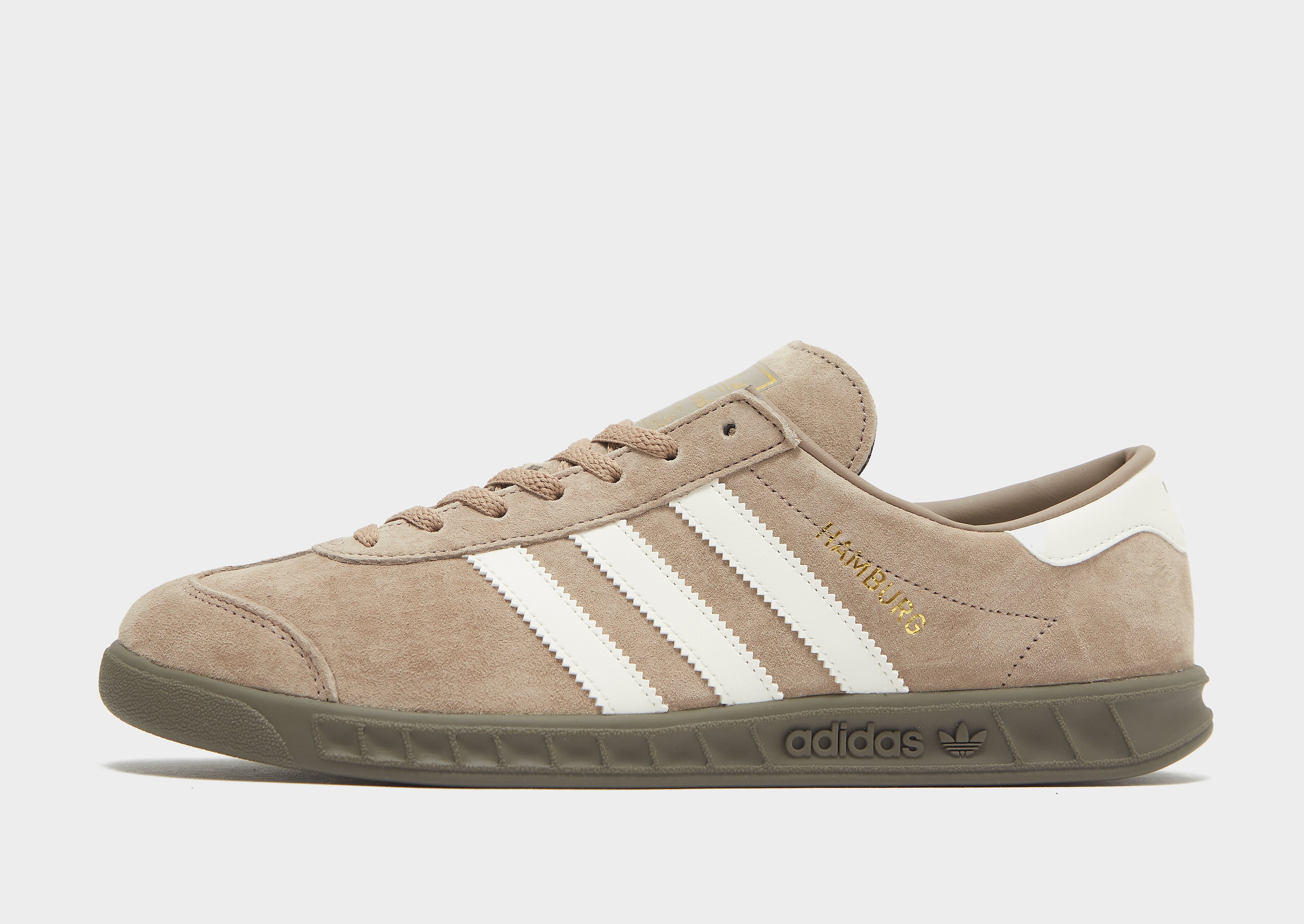 

adidas Originals Hamburg - Chalky Brown / Off White / Branch - Mens, Chalky Brown / Off White / Branch