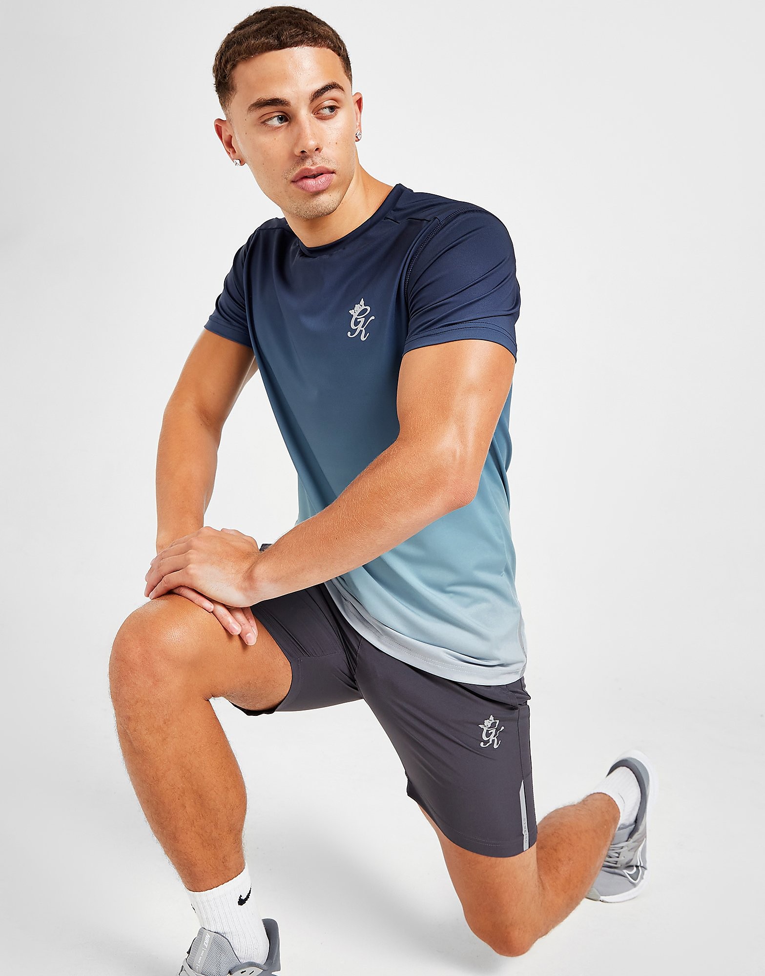 

Gym King Ombre Fade T-Shirt - Blue - Mens, Blue