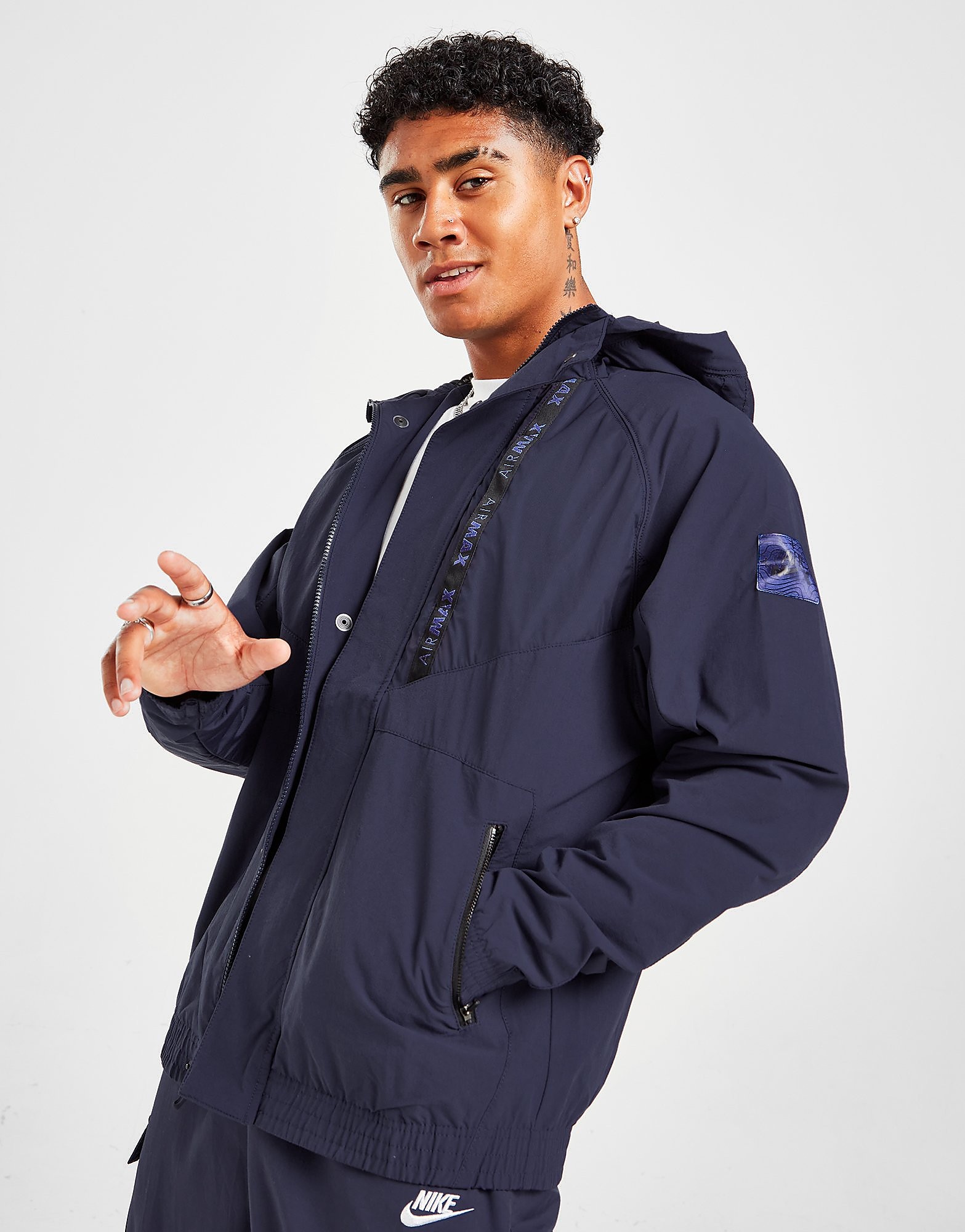 

Nike Air Max Woven Lightweight Jacket - Only at JD - Navy - Mens, Navy