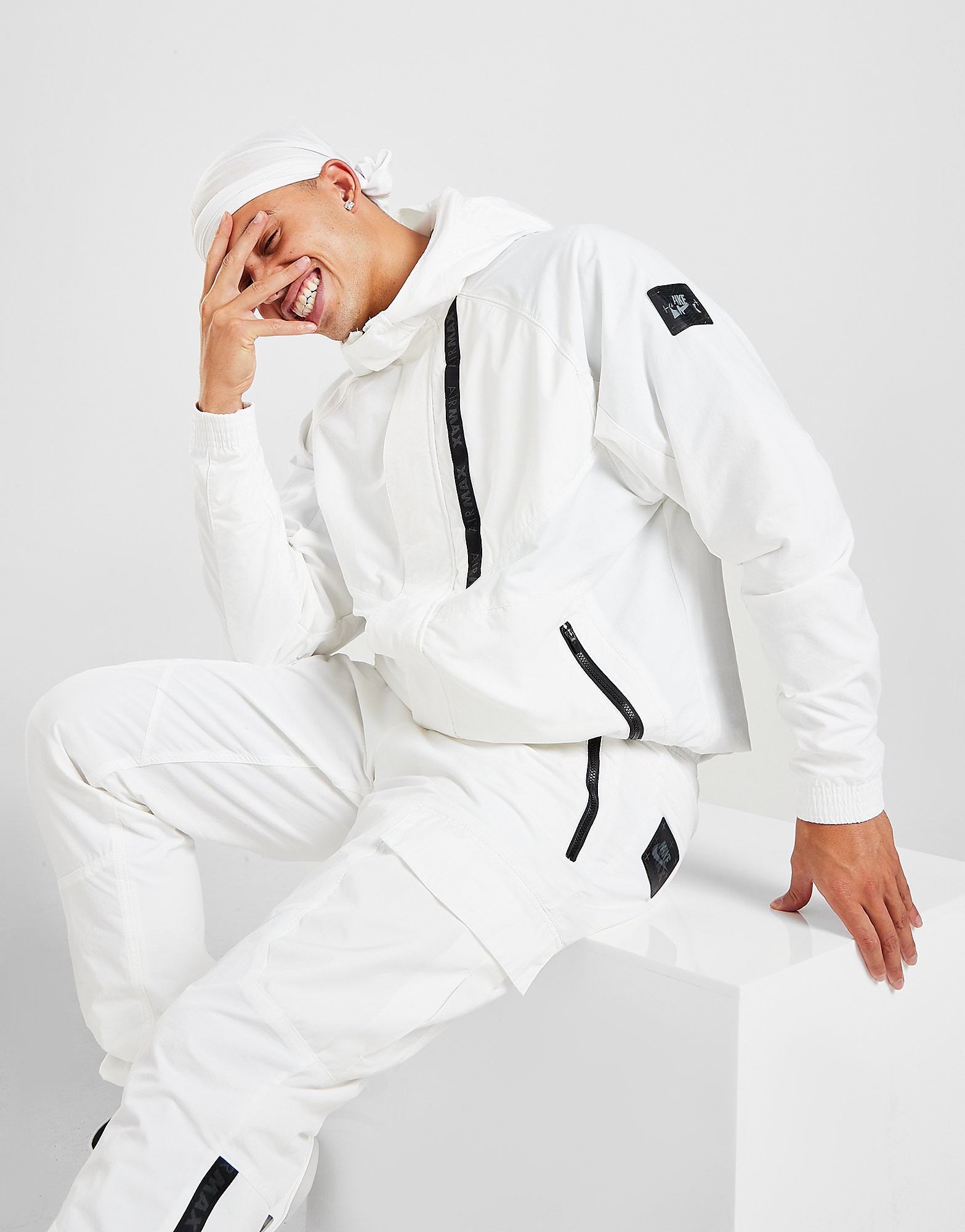 

Nike Air Max Woven Lightweight Jacket - Only at JD - White - Mens, White
