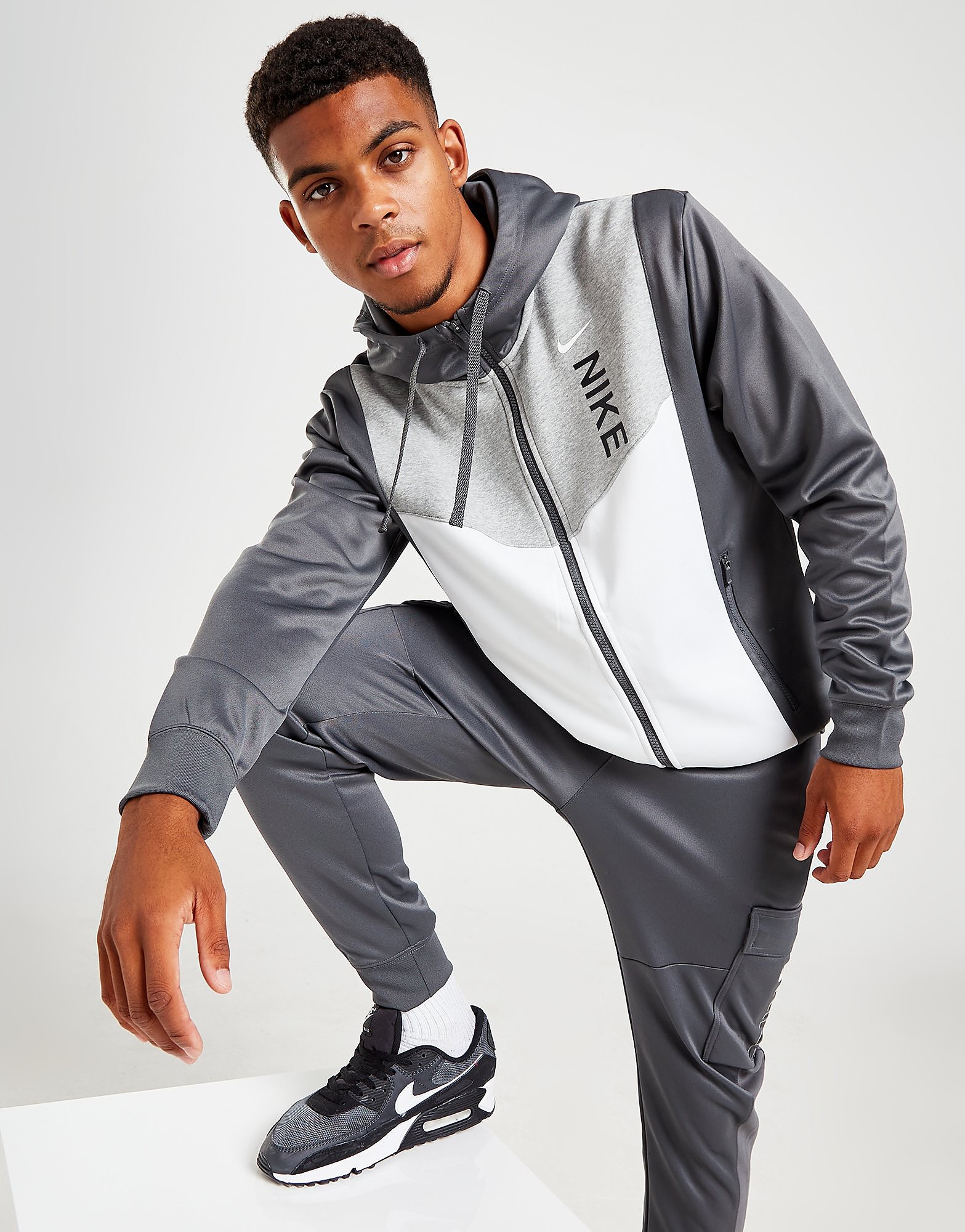 

Nike Hybrid Full Zip Hoodie - Only at JD - Grey - Mens, Grey
