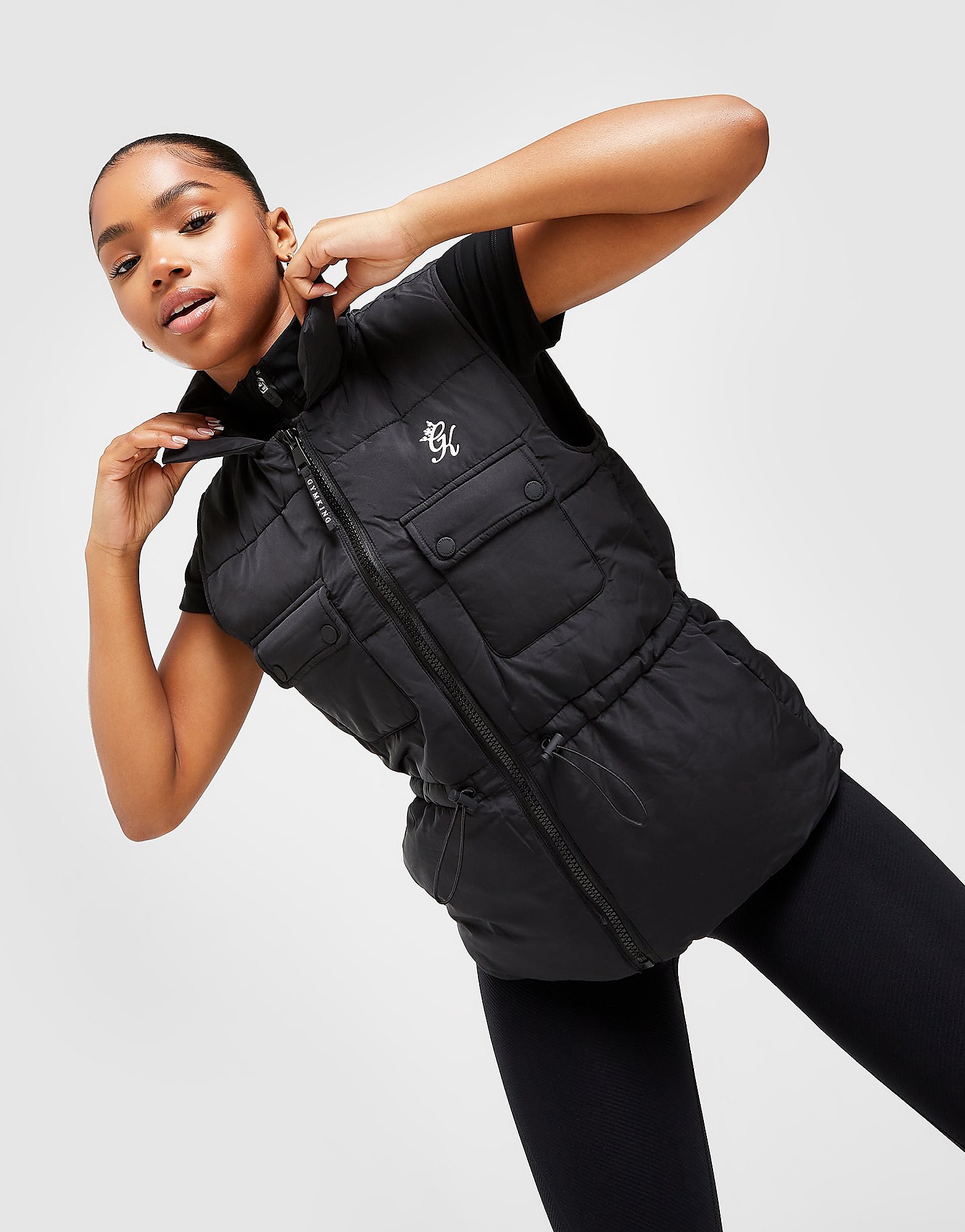 

Gym King Utility Gilet - Black - Womens, Black