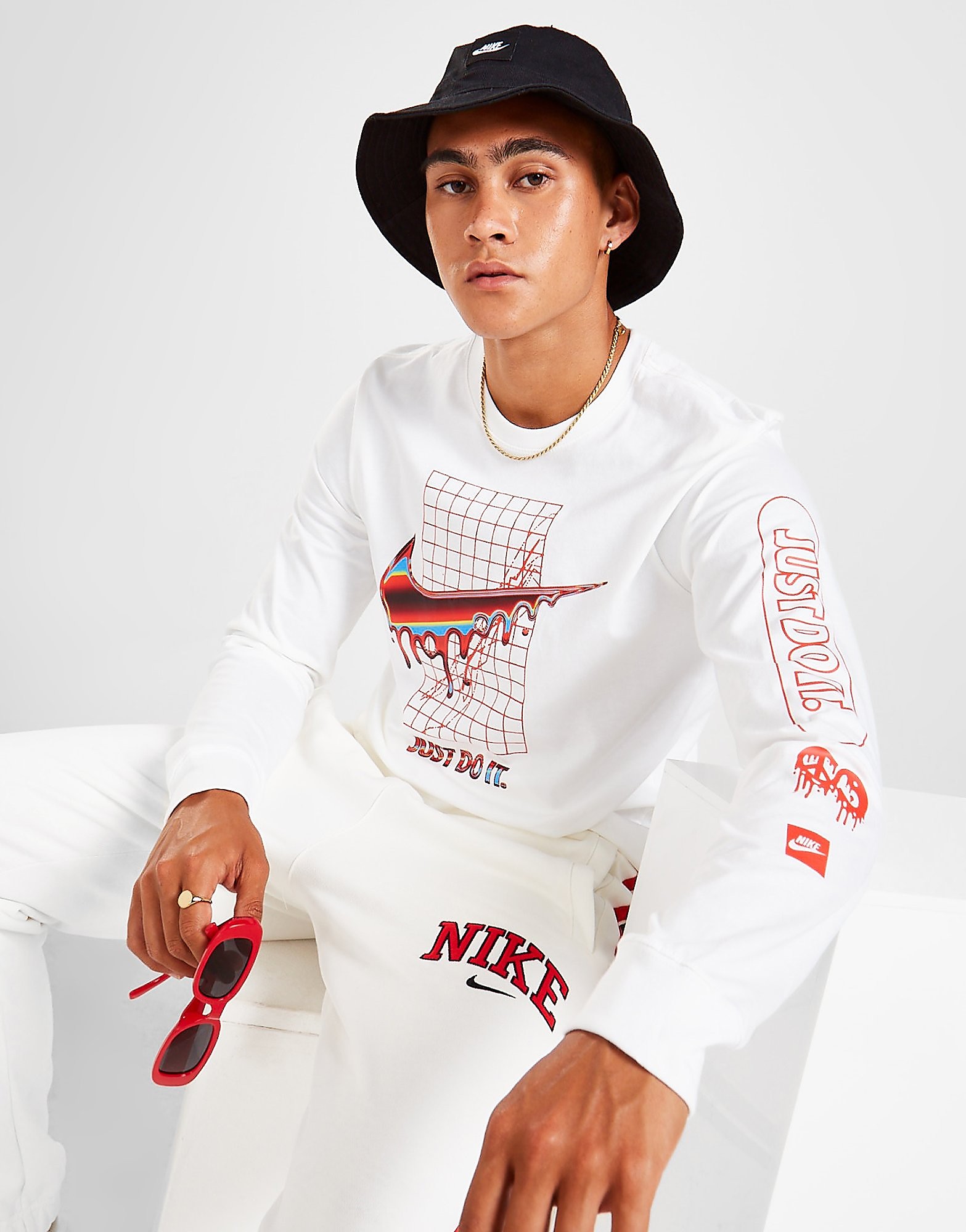 

Nike Heatwave Long Sleeve T-Shirt - White - Mens, White