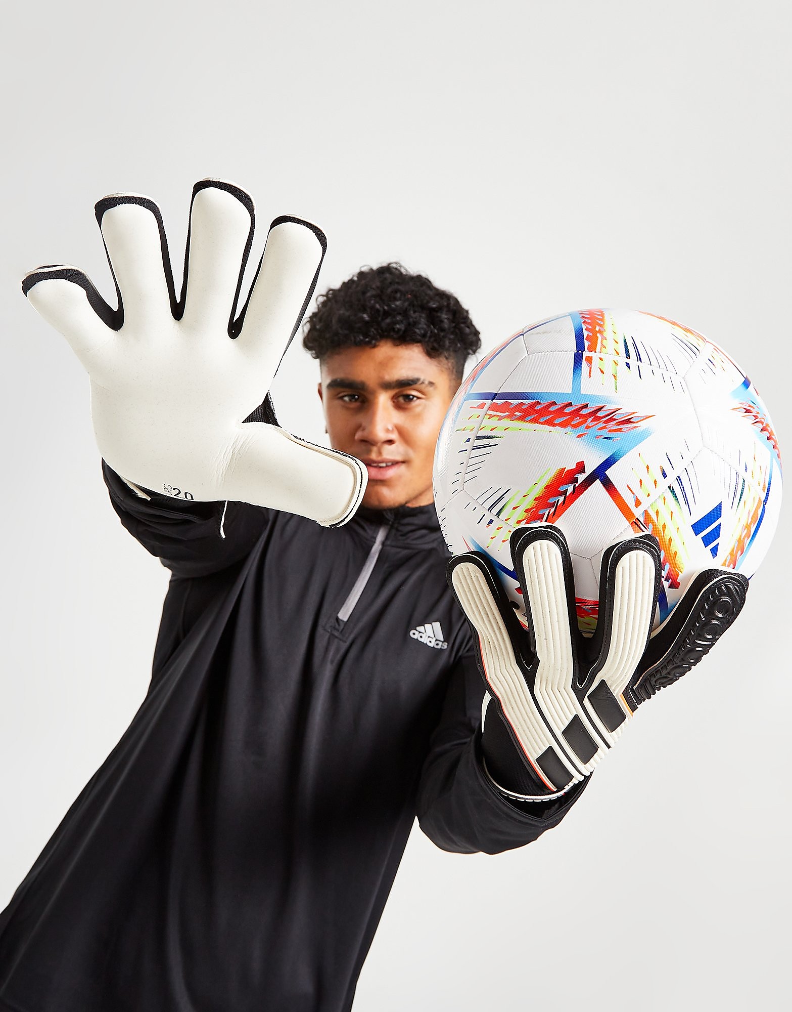 

adidas Tiro Pro Goalkeeper Gloves - White / Black - Womens, White / Black