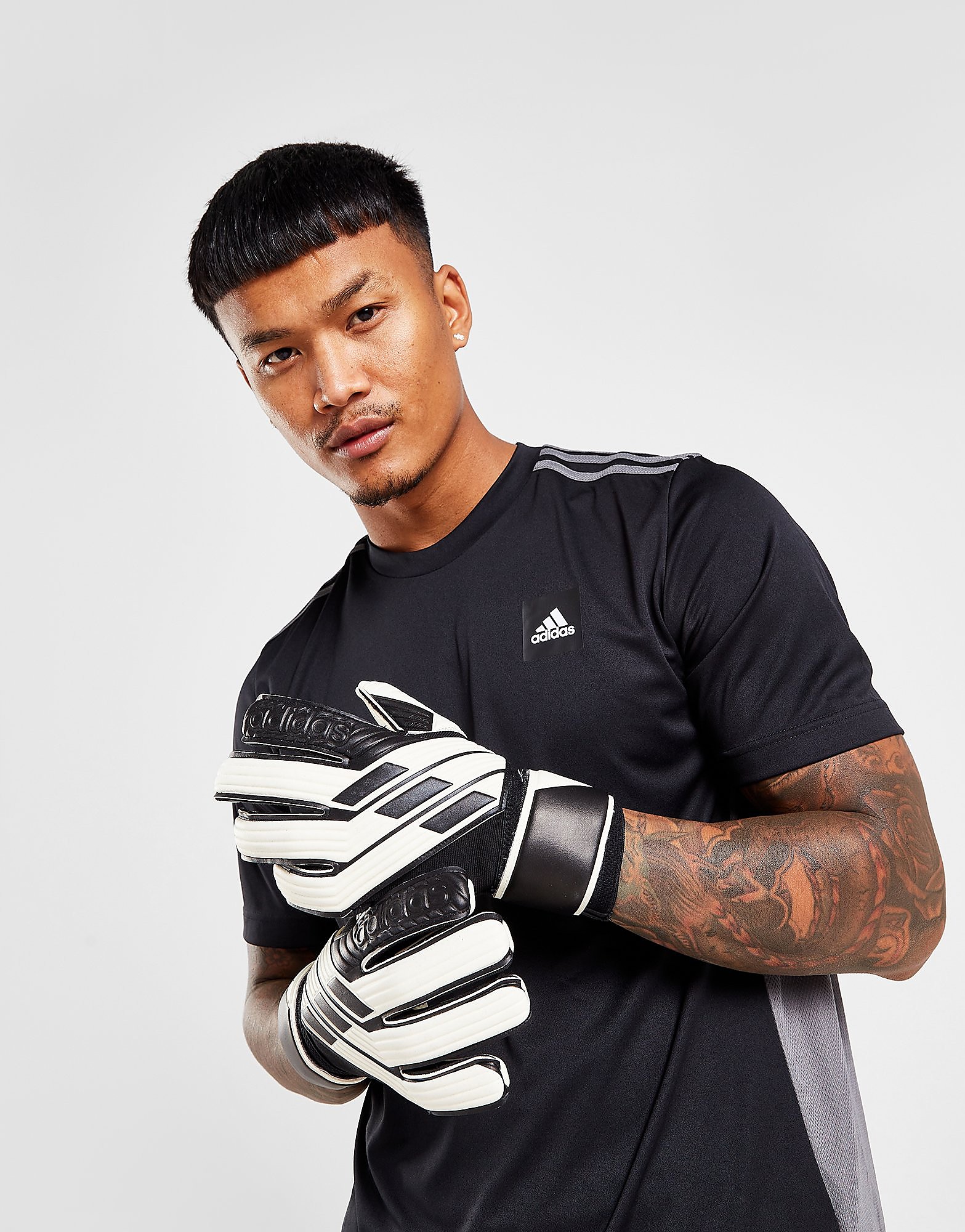 

adidas Tiro League Goalkeeper Gloves - White / Black/Black - Womens, White / Black/Black