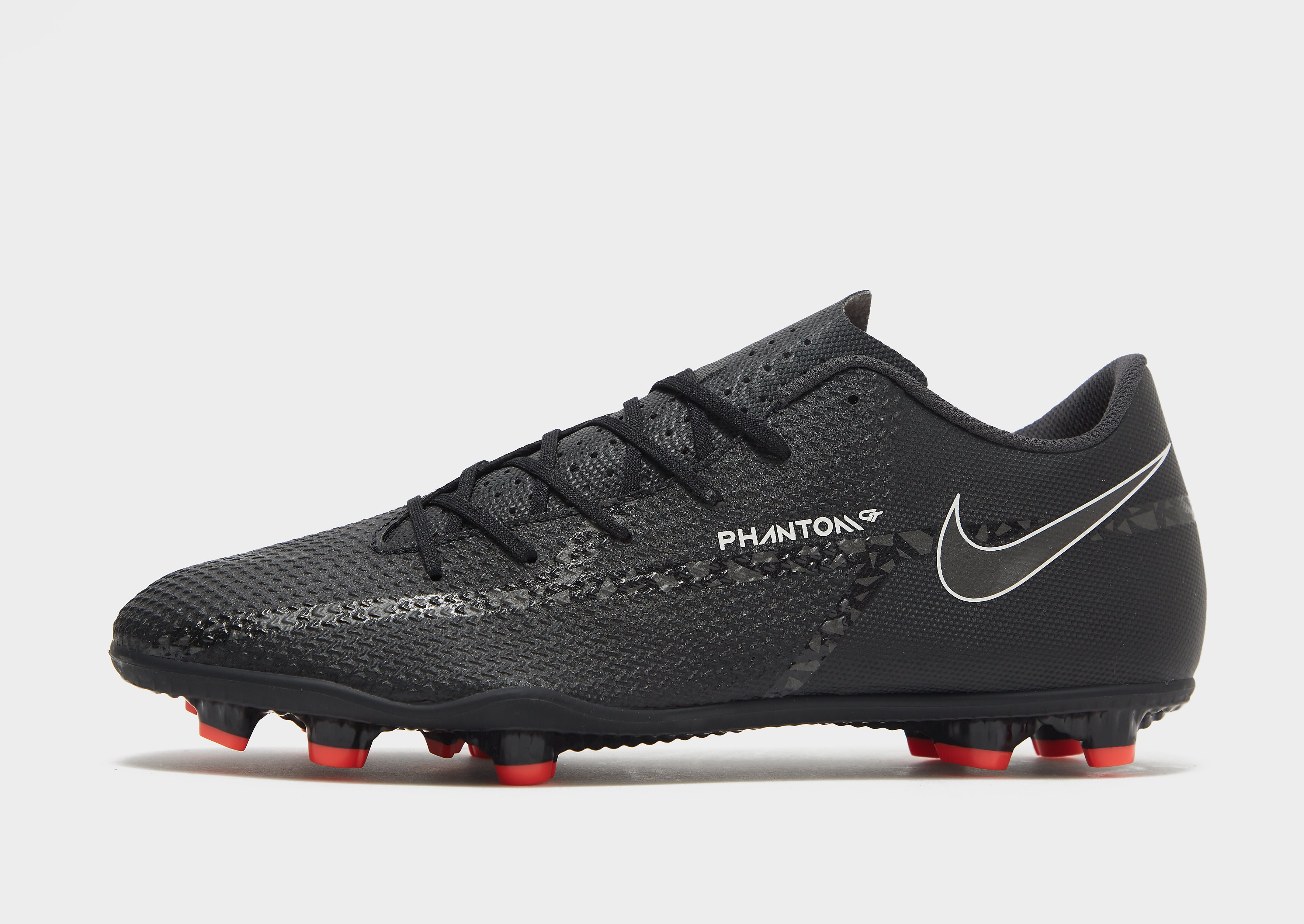 Nike Phantom GT2 Club FG - Black/Bright Crimson/Summit White - Womens, Black/Bright Crimson/Summit White