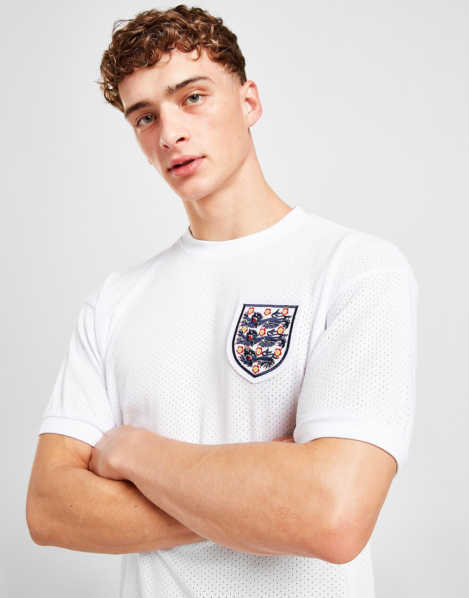 

Score Draw England Mexico '70 Home Retro Shirt - White - Mens, White