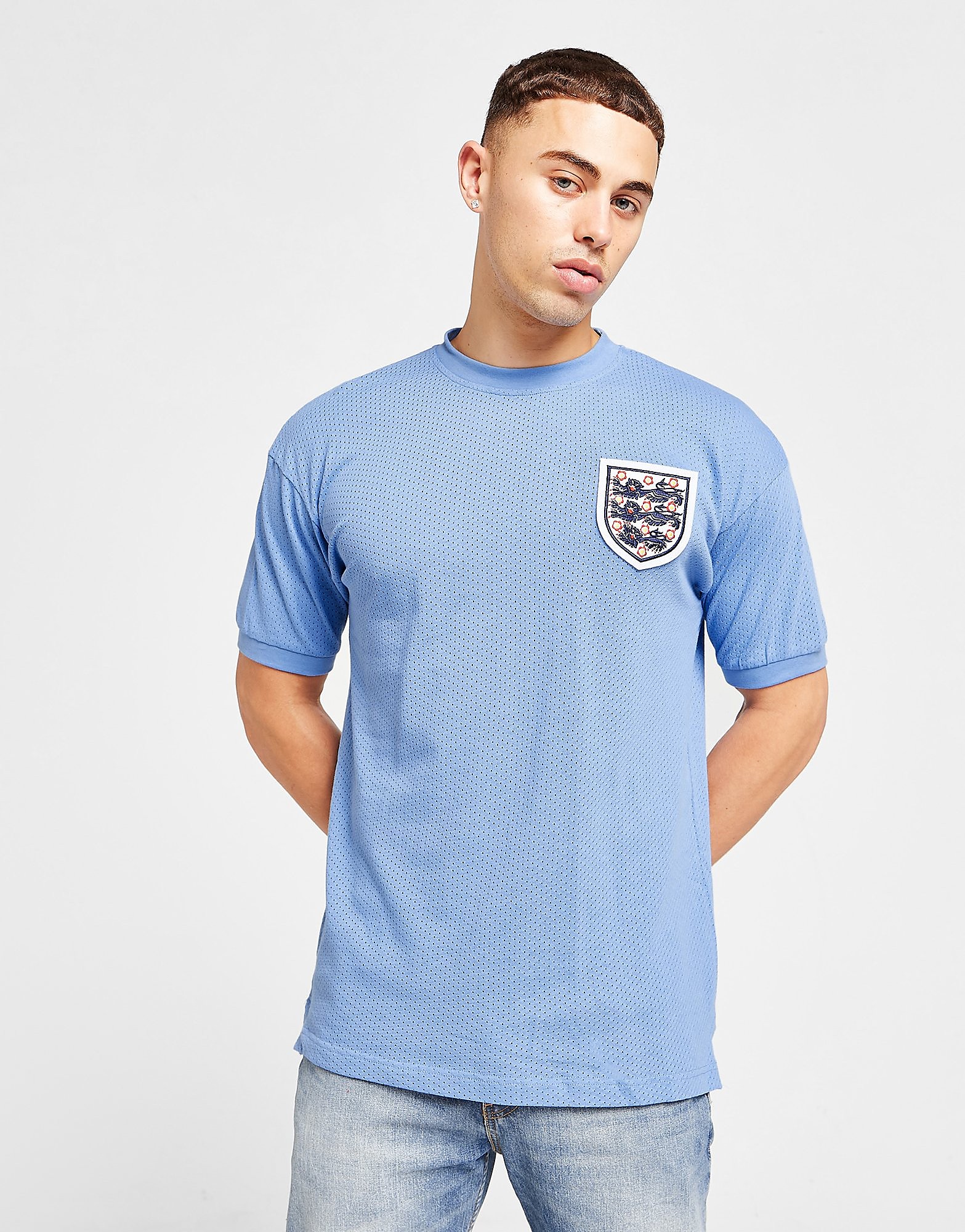 

Score Draw England '70 World Cup Third Retro Shirt - Blue - Mens, Blue