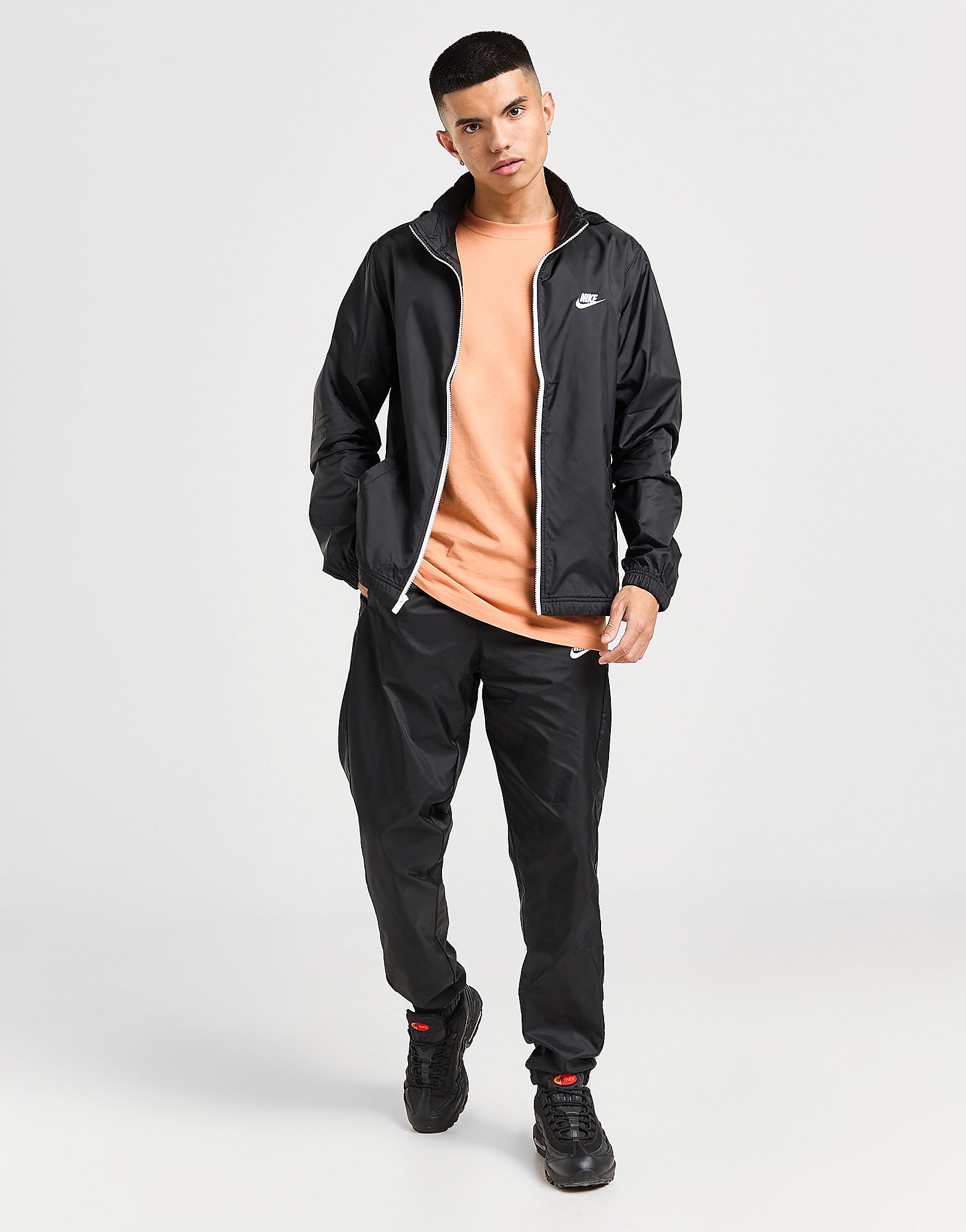 

Nike Woven Tracksuit - Black/White - Mens, Black/White