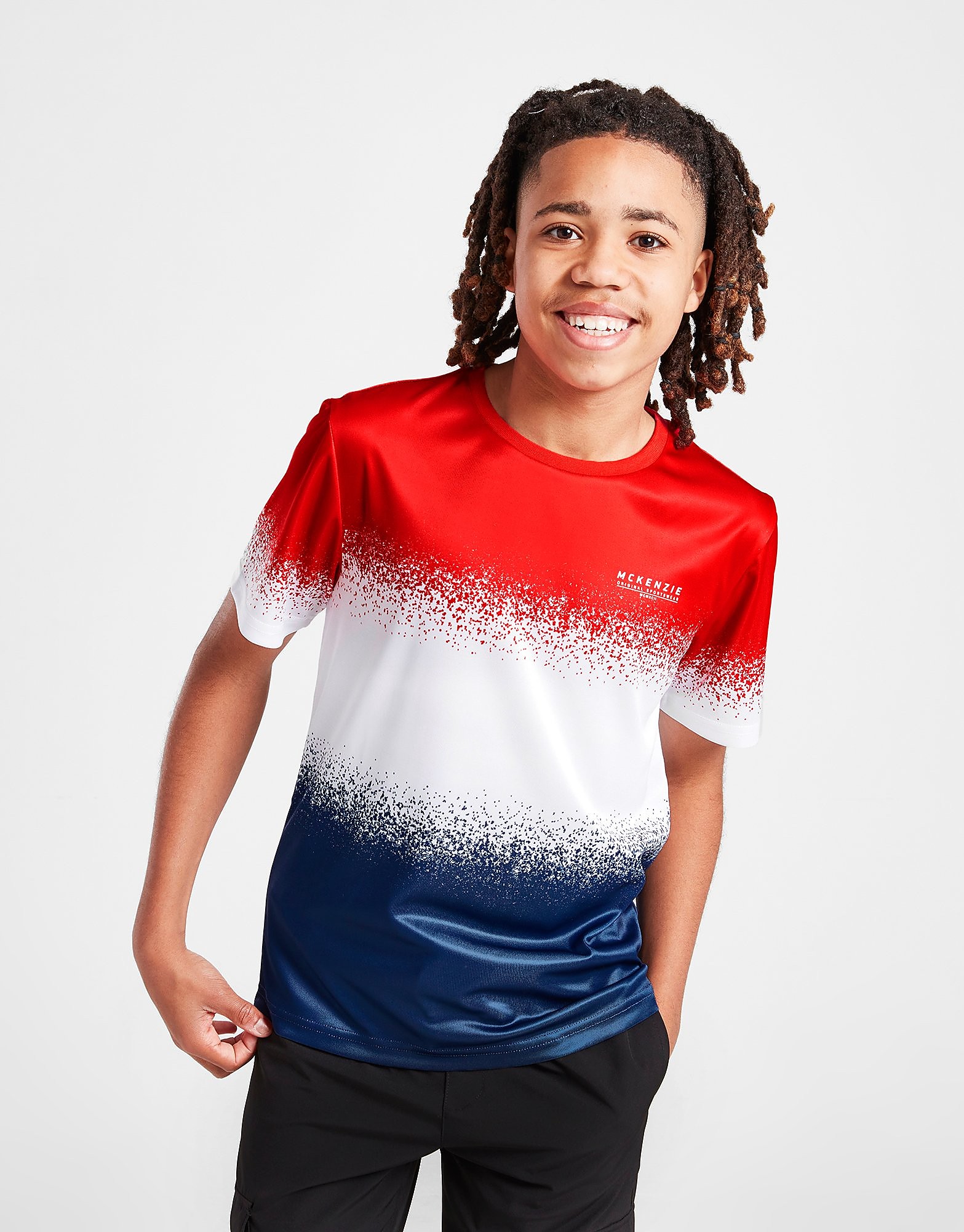 McKenzie Warren Poly T-Shirt Junior - Red - Kids, Red
