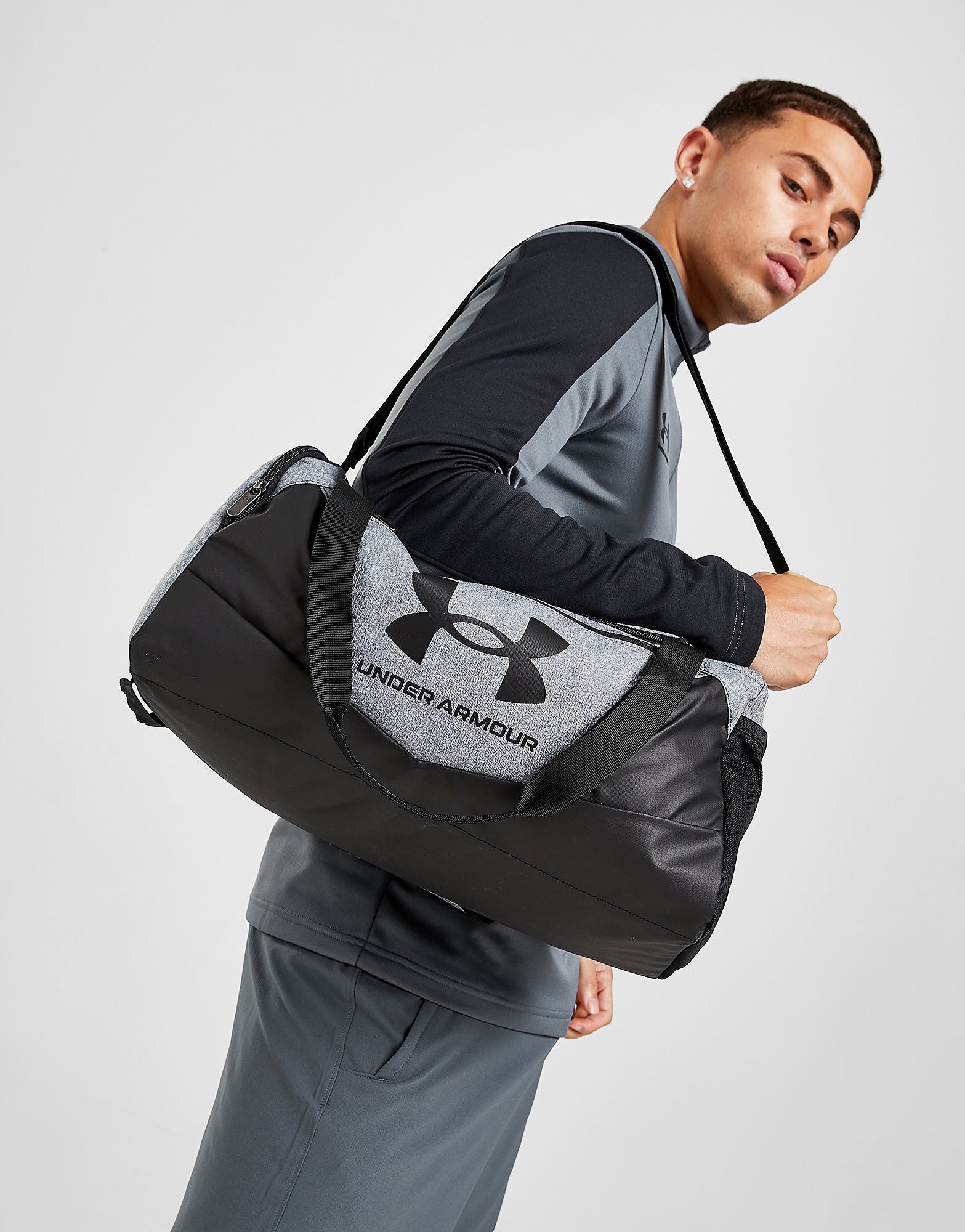 

Under Armour Undeniable Small Duffle Bag - Grey/Black - Womens, Grey/Black