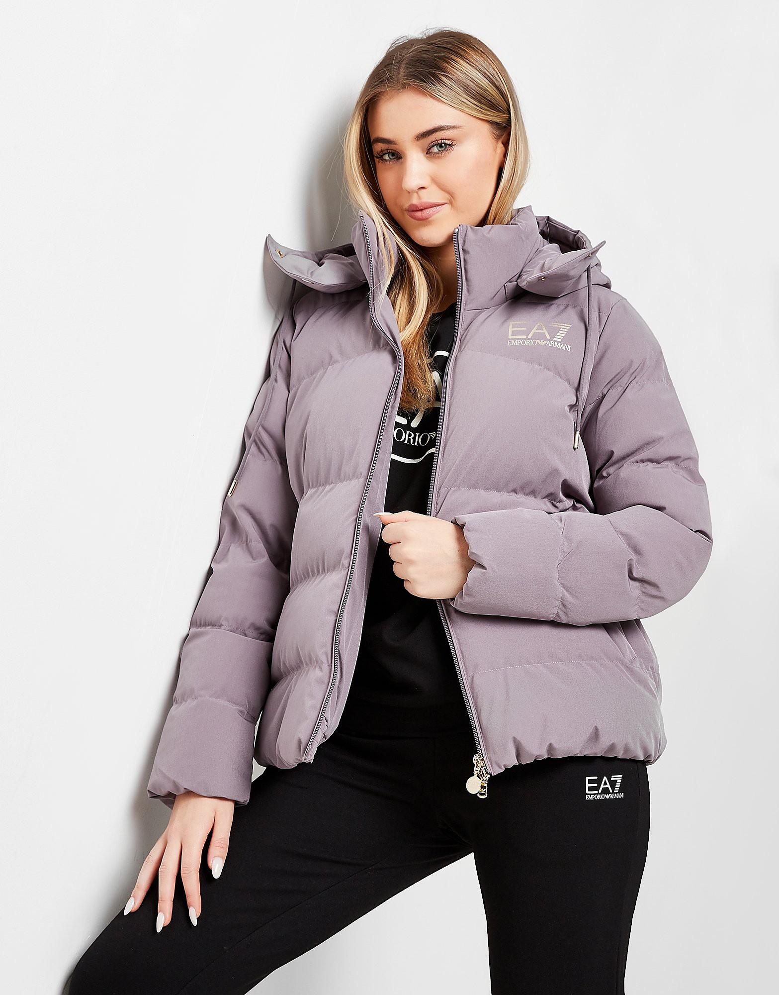 

Emporio Armani EA7 Padded Logo Jacket - Pink - Womens, Pink