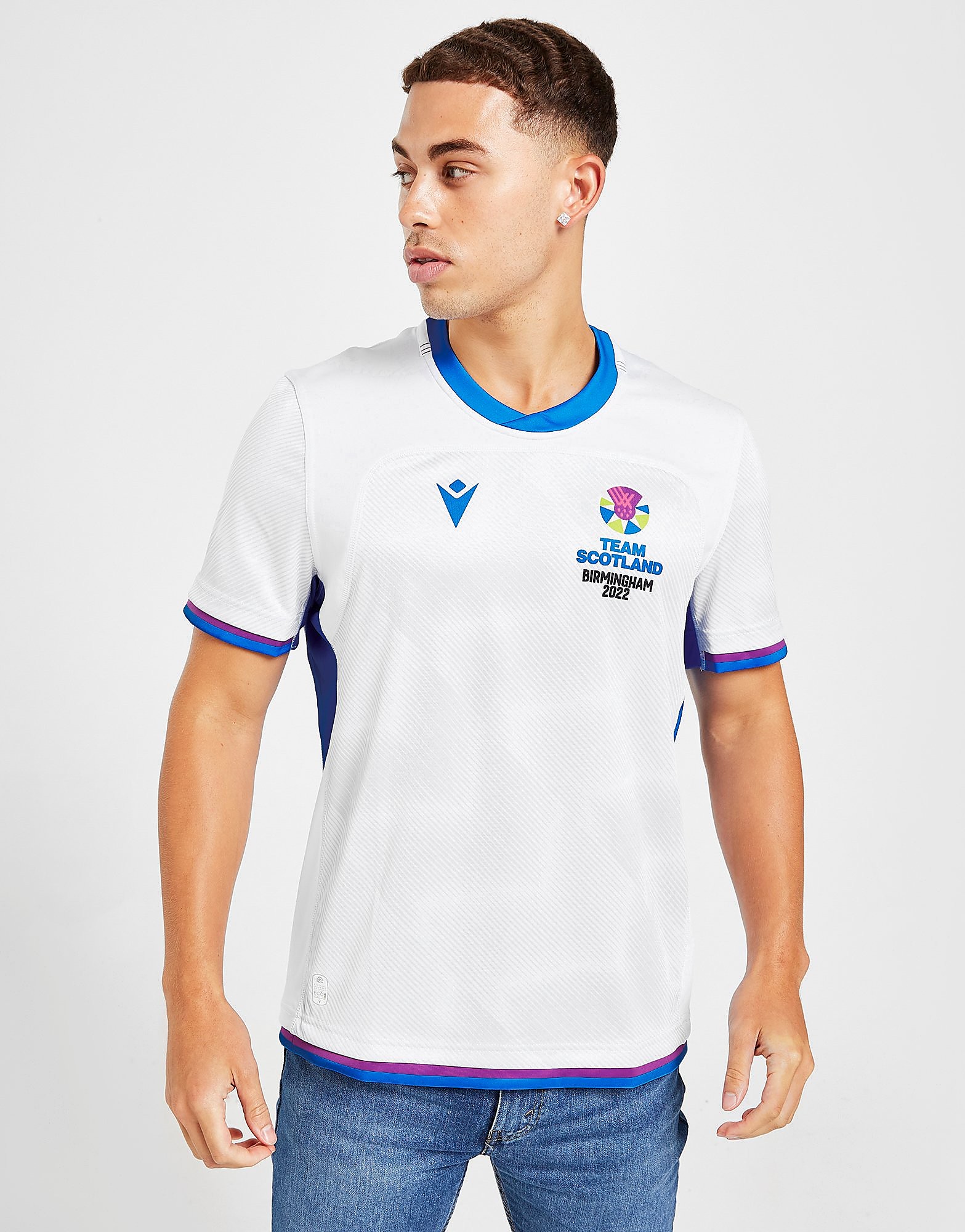 

Macron Scotland Rugby 2022 Commonwealth Games Away Shirt - White - Mens, White