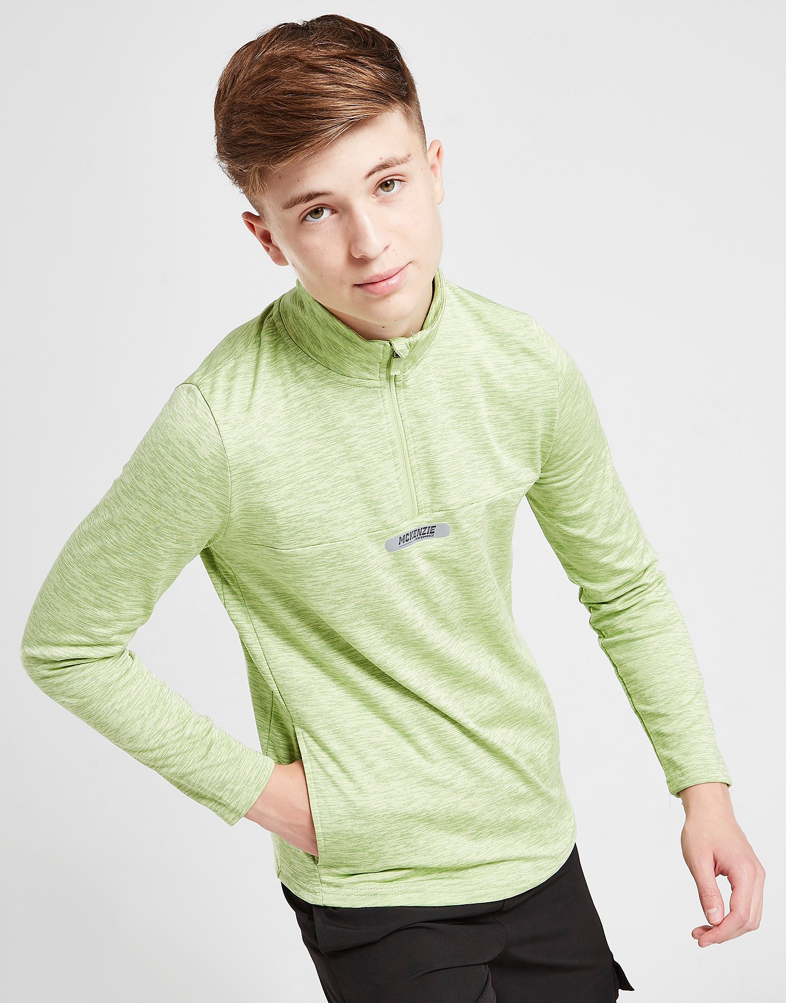 

McKenzie Speed 1/4 Zip Track Top Junior - Green - Kids, Green