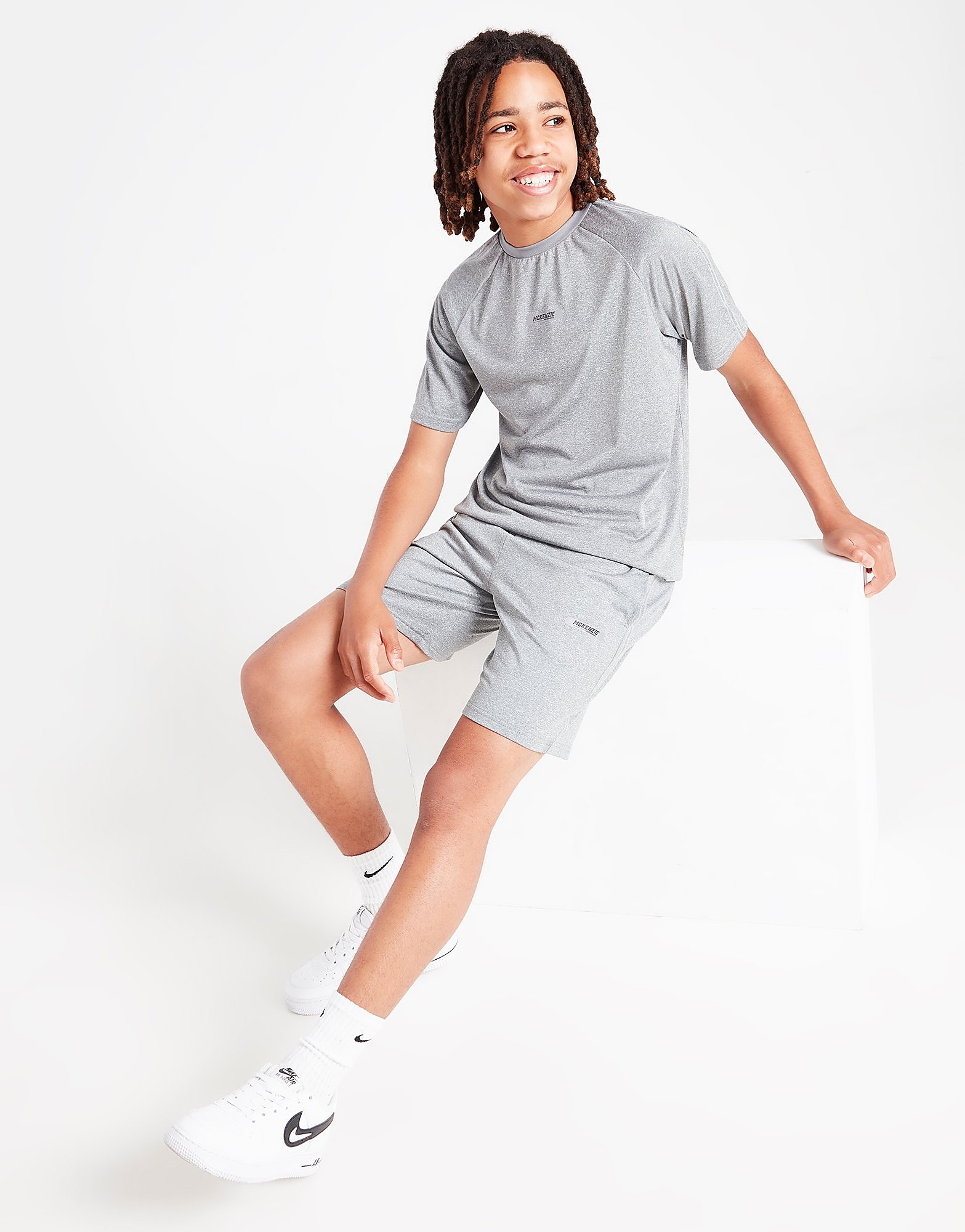 

McKenzie Talon Tape Poly Shorts Junior - Grey - Kids, Grey