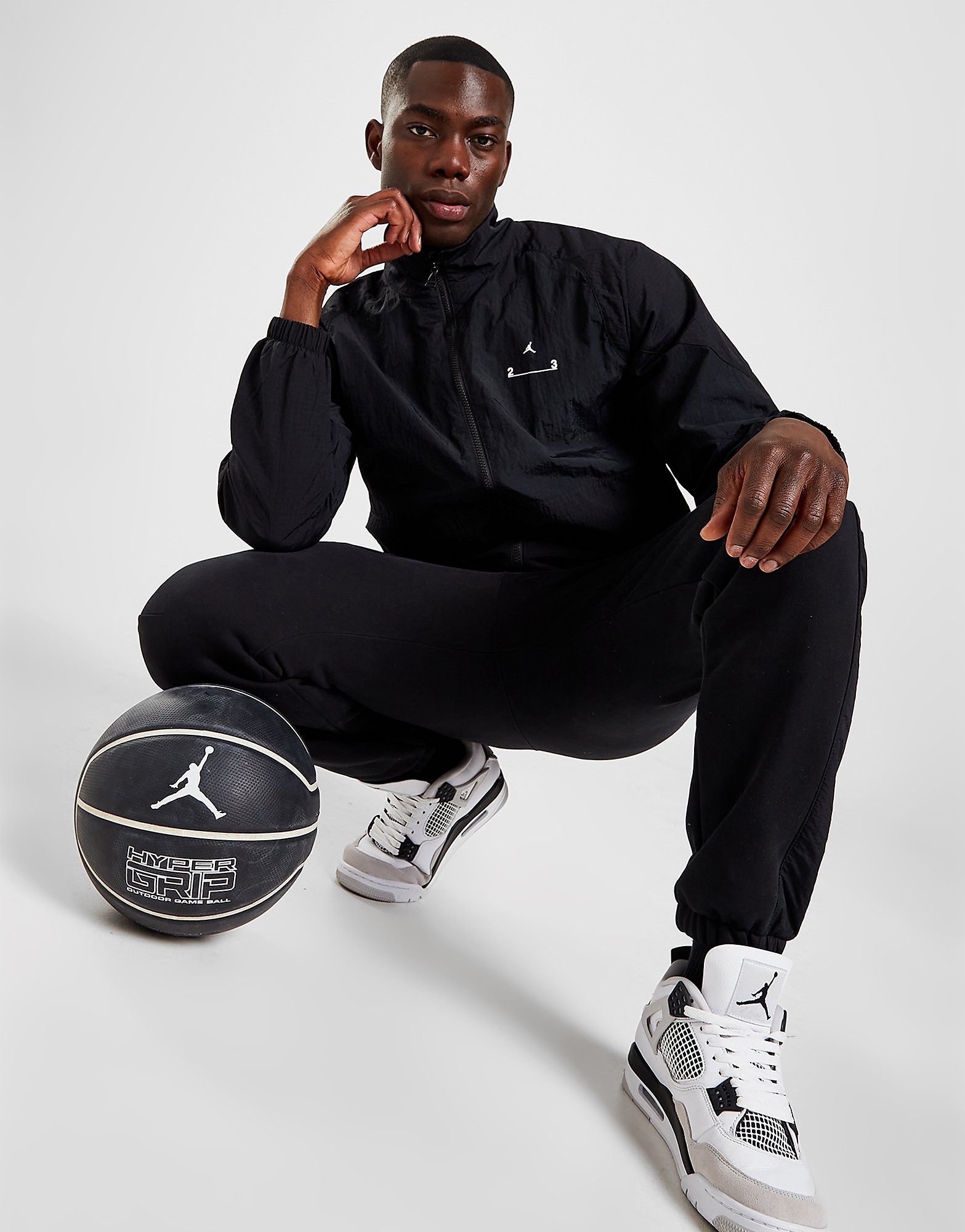 

Jordan 23 Engineered Track Top - Black - Mens, Black