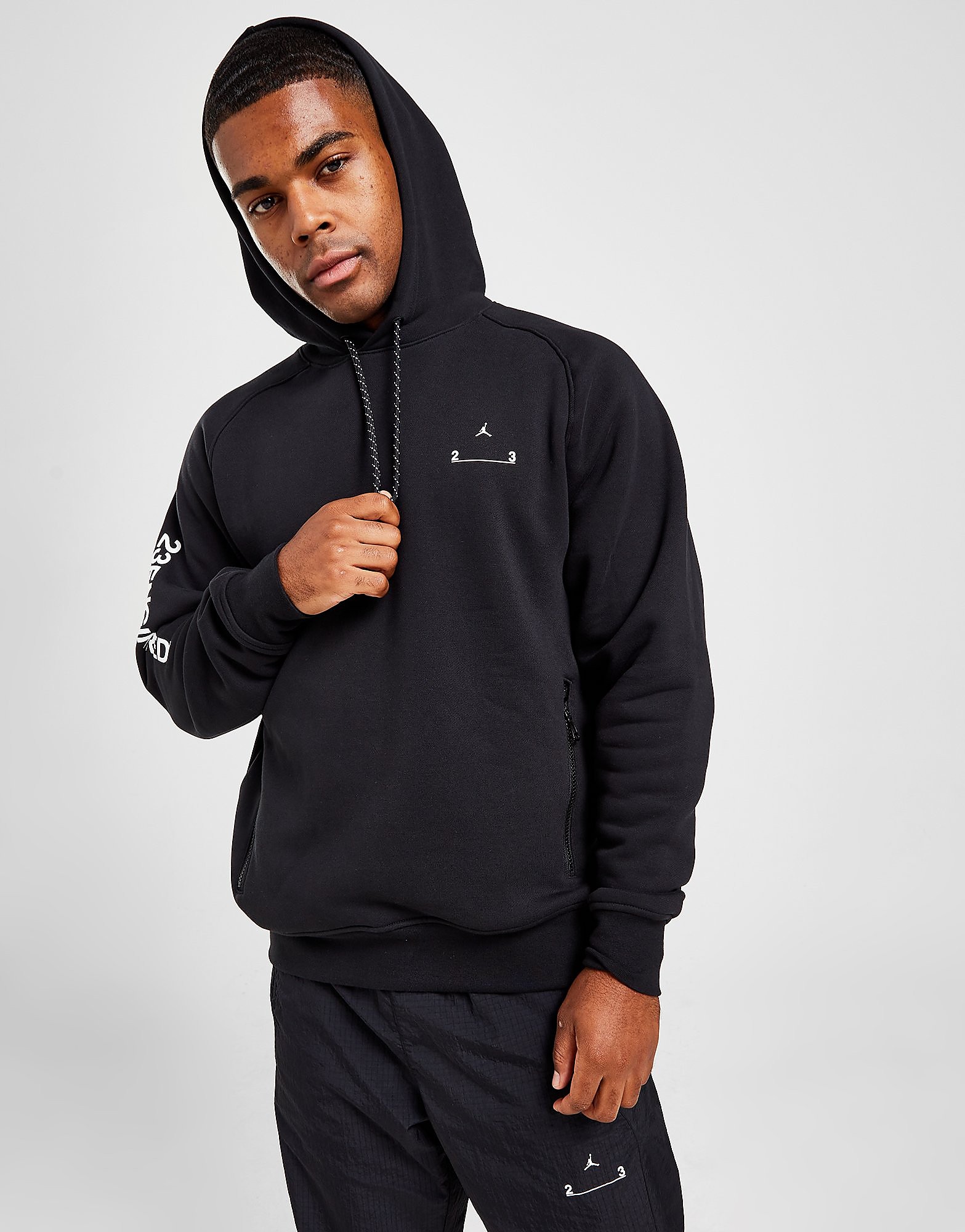 

Jordan 23 Engineered Hoodie - Black - Mens, Black