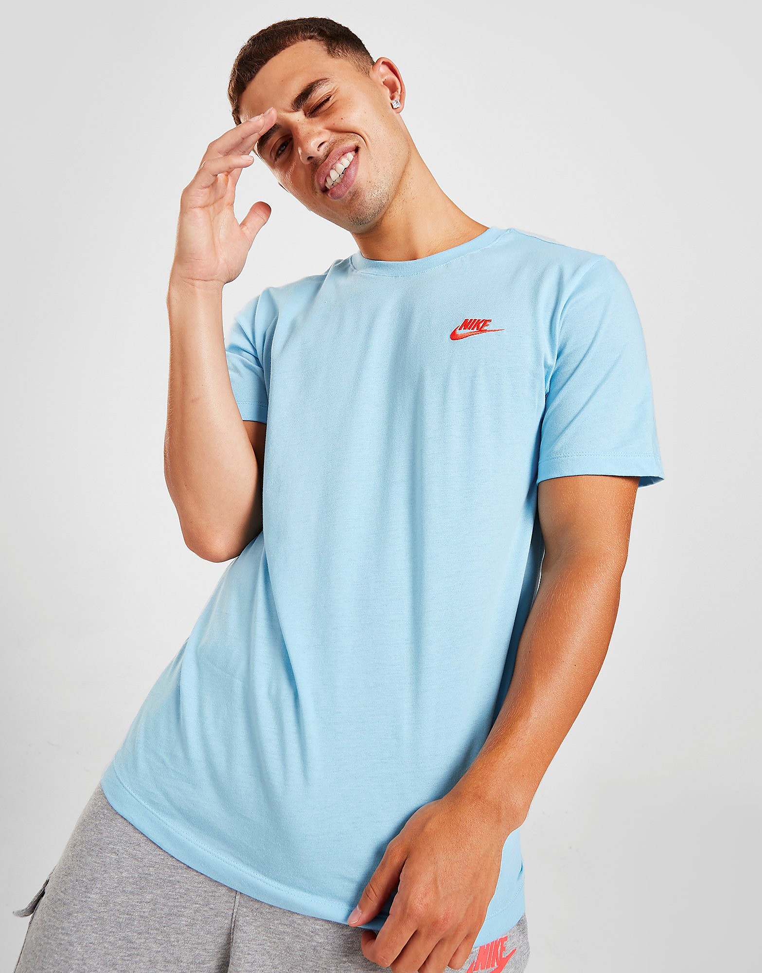 

Nike Sportswear Club T-Shirt - Blue - Mens, Blue