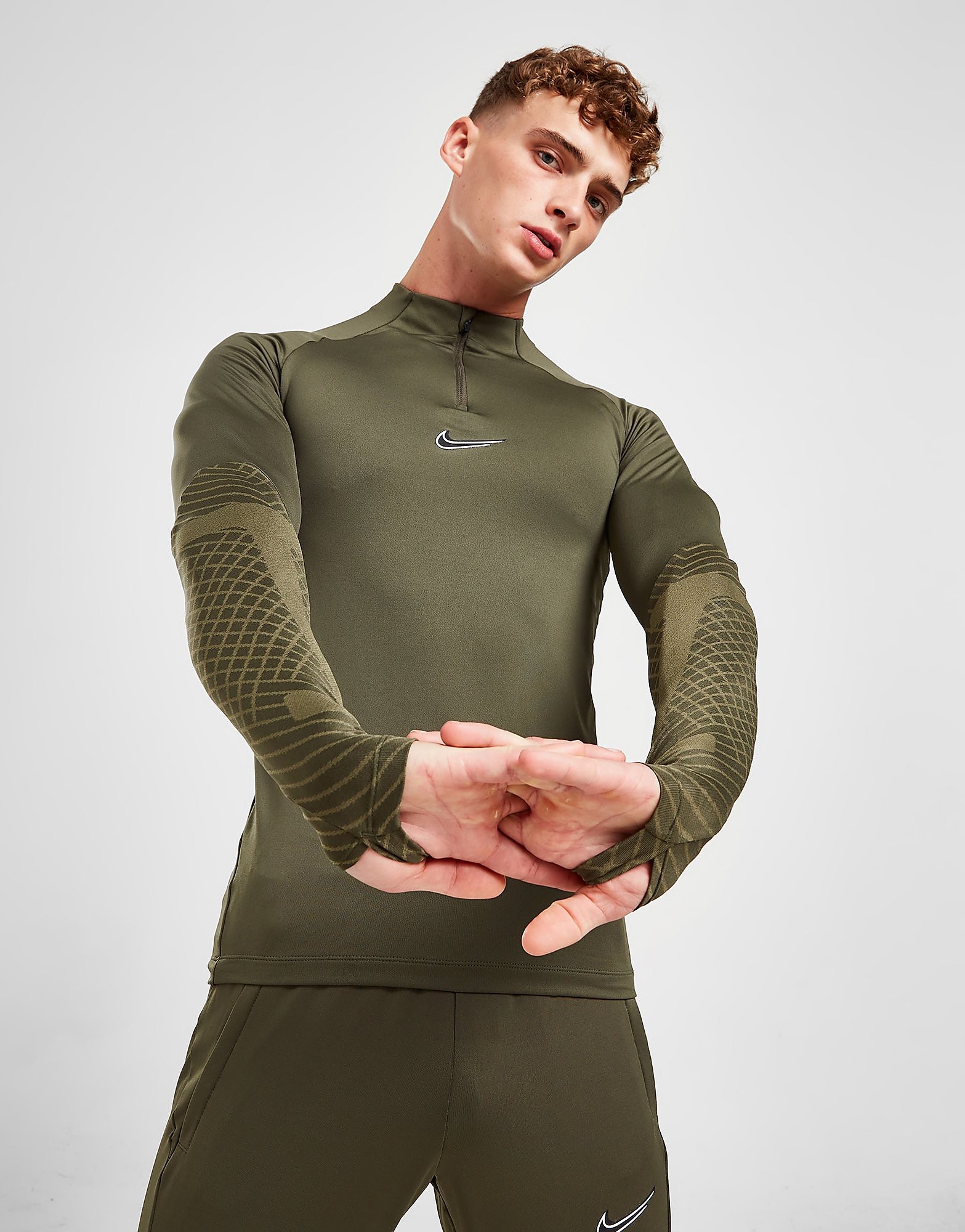 

Nike Strike 1/4 Zip Top - Green - Mens, Green