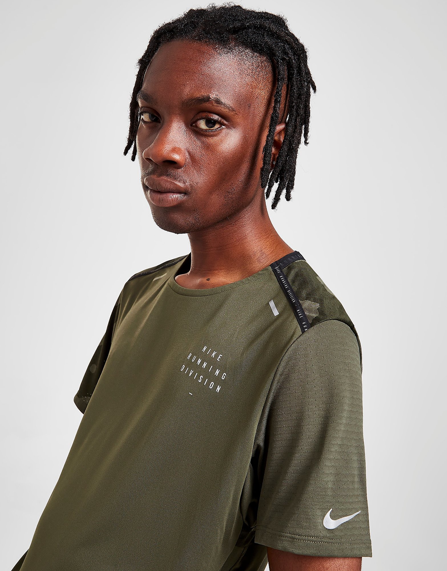 

Nike Run Division Camo T-Shirt - Cargo Khaki - Mens, Cargo Khaki