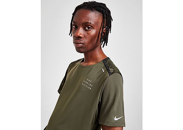 Nike Run Division Dri-FIT Camo T-Shirt - Cargo Khaki, Cargo Khaki